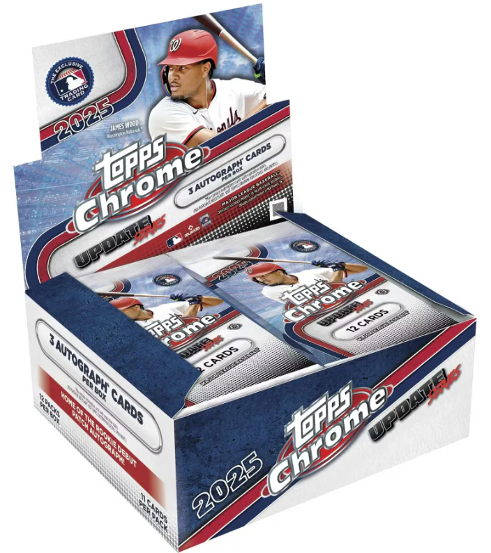 2025 Topps Chrome Update Series Baseball Hobby Jumbo Box