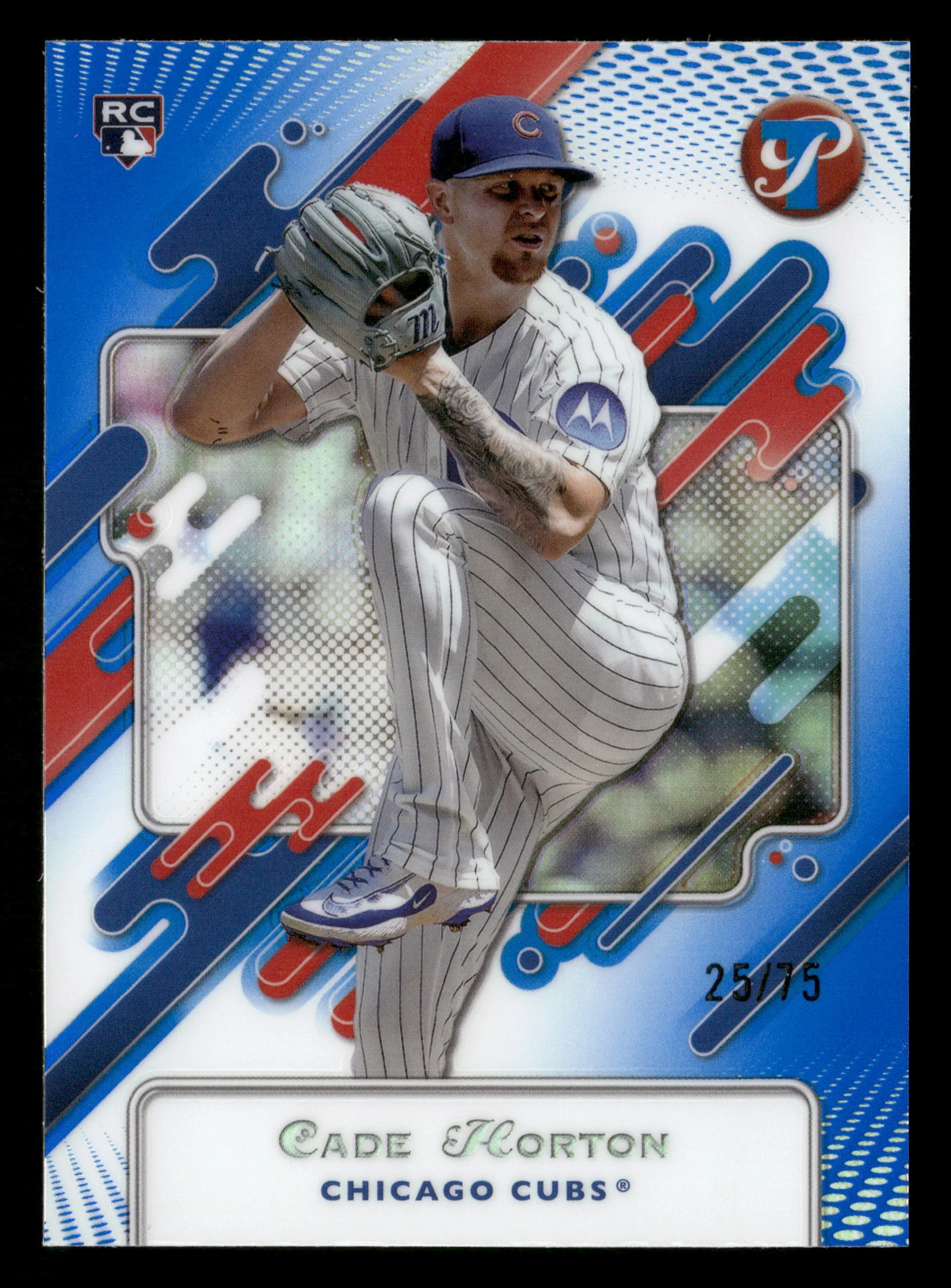 2025 Topps Pristine #107 Cade Horton Pristine Blue Refractors #/75