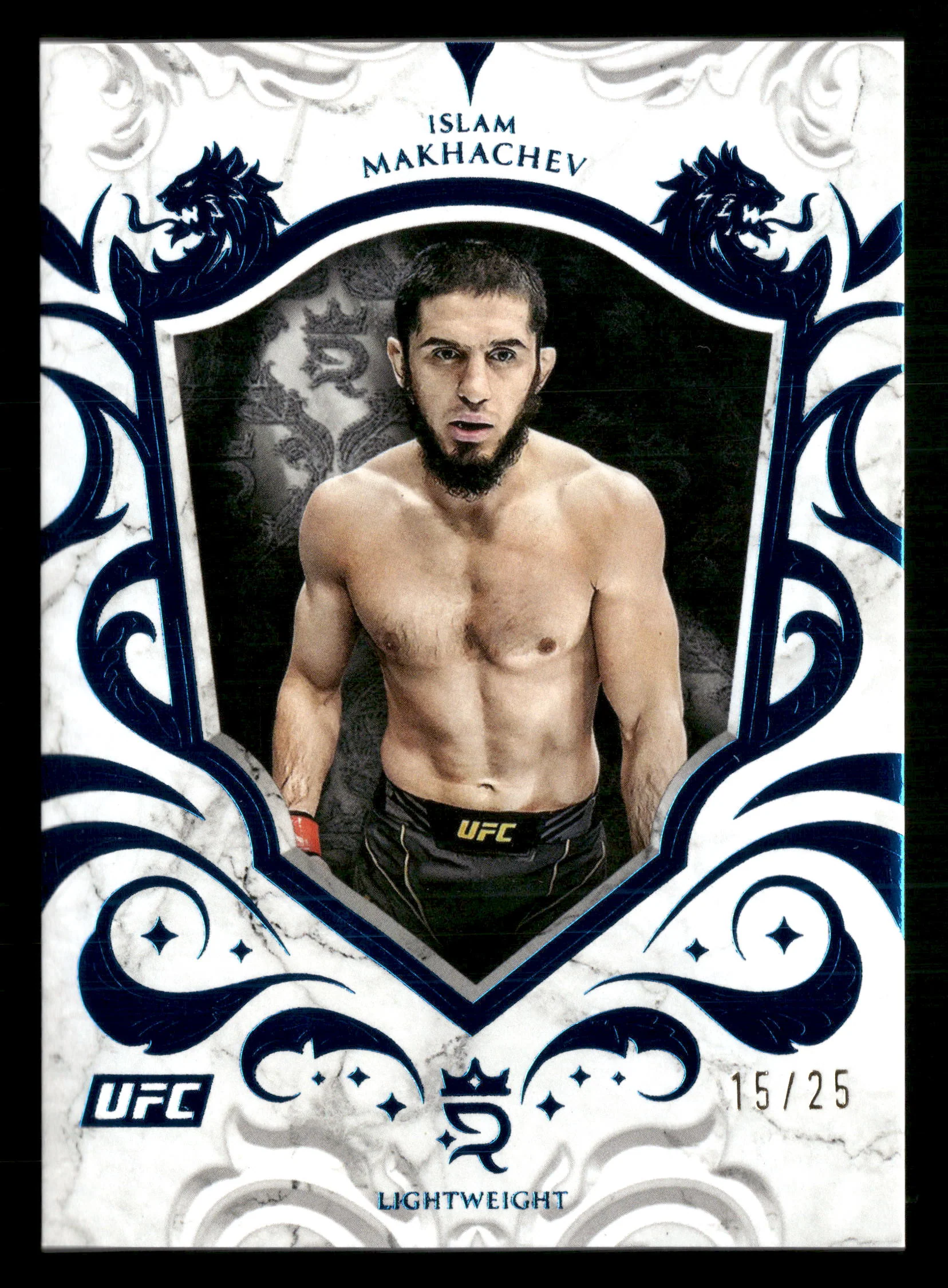 2025 Topps Royalty UFC #87 Islam Makhachev Blue #/25