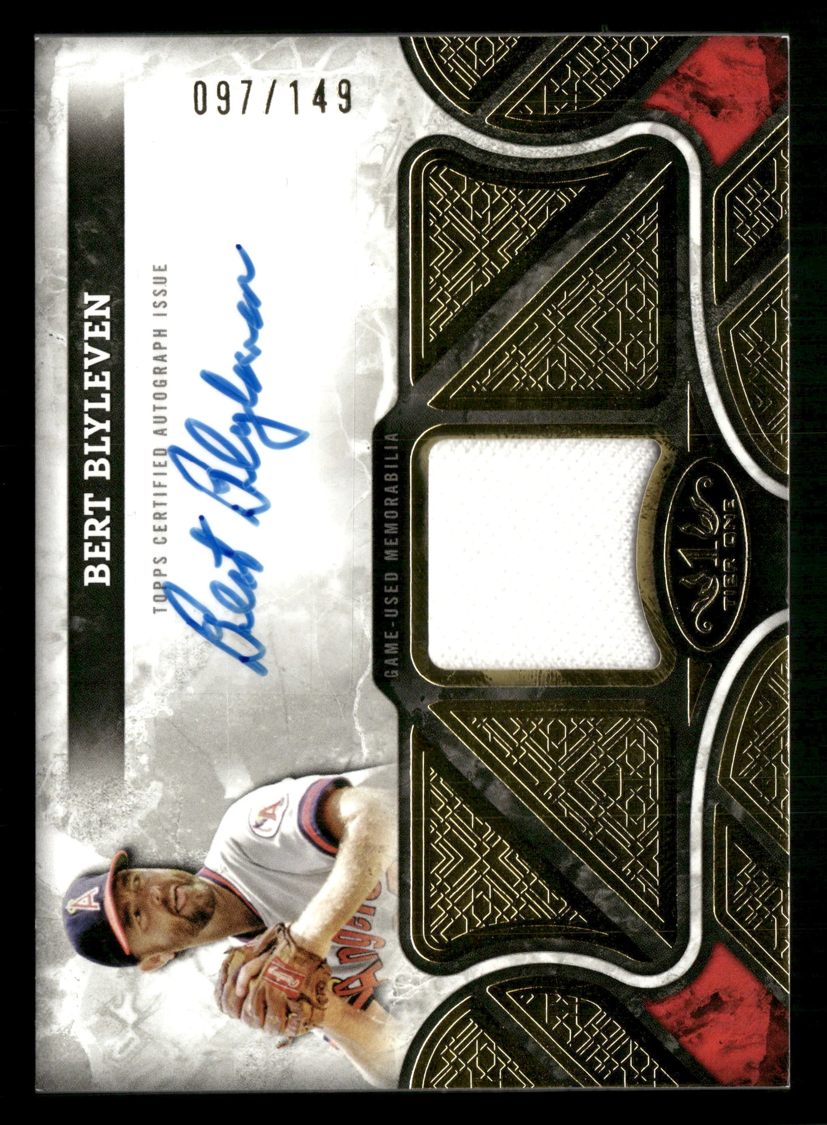 2025 Topps Tier One #AT1R-BBL Bert Blyleven Tier One Autographed Relics #/149