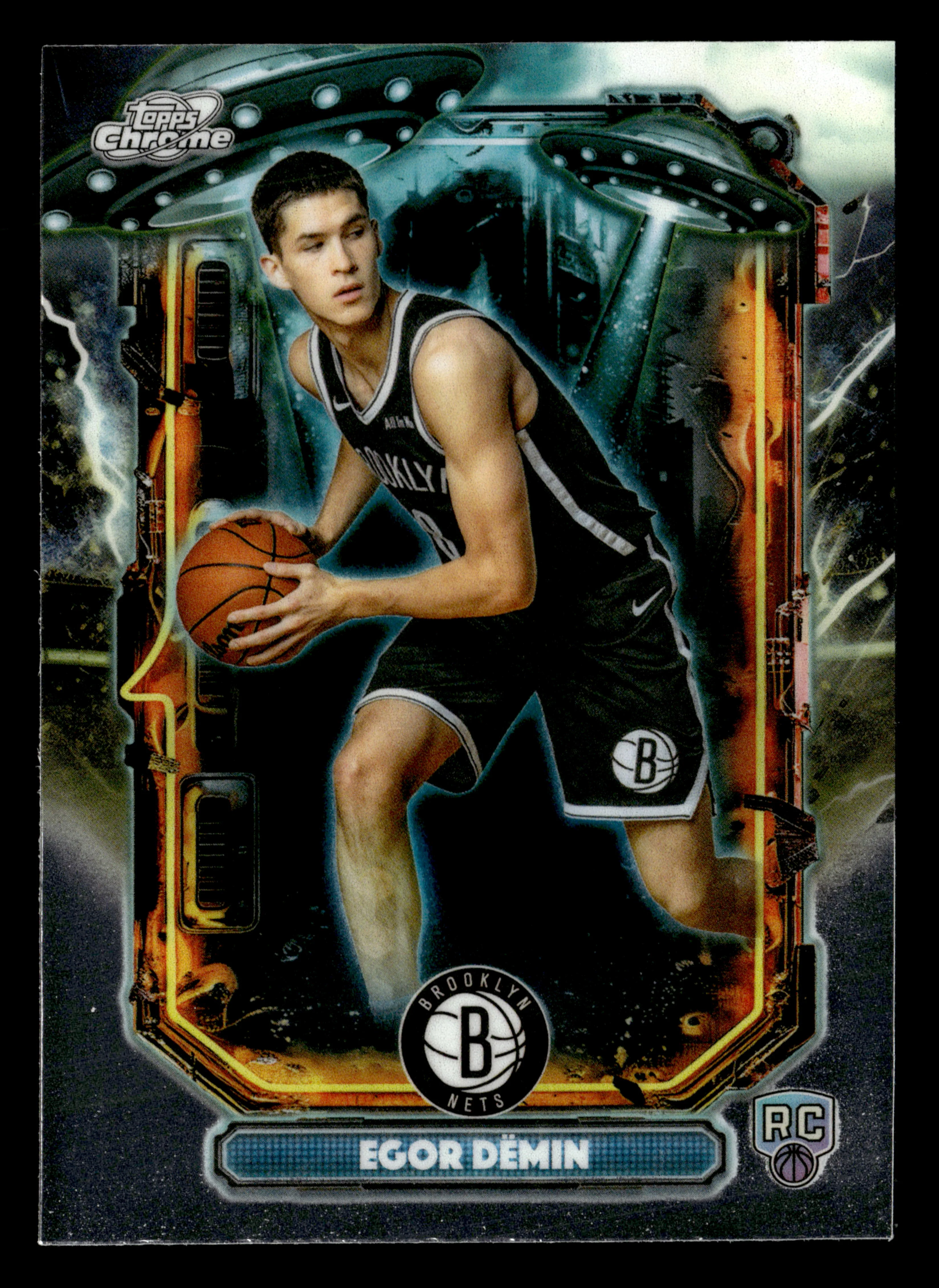 2025/26 Topps Chrome Cosmic ET-18 Egor Demin Extraterrestrial - Image 2