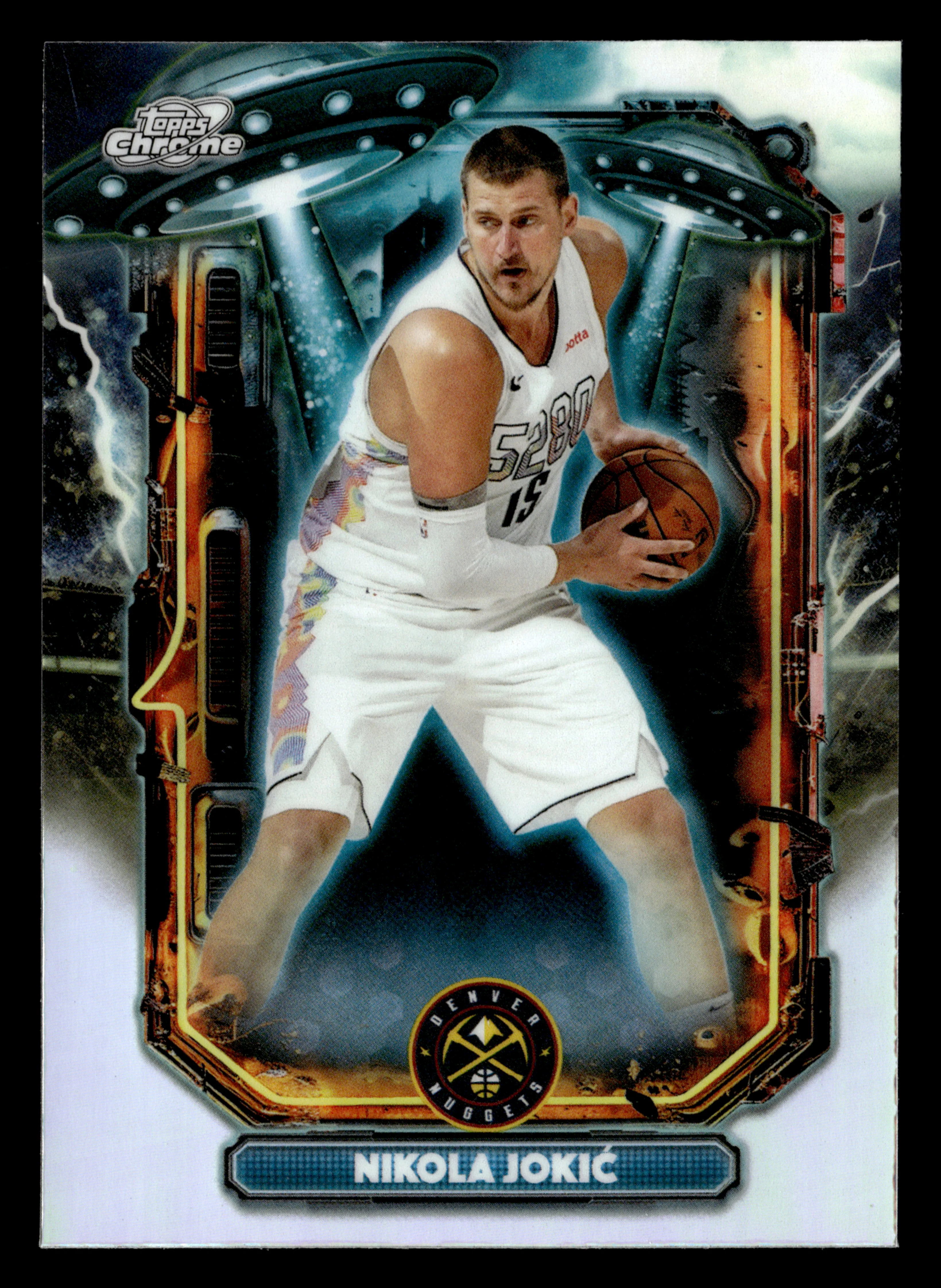 2025/26 Topps Chrome Cosmic #ET-4 Nikola Jokic Extraterrestial Refractor