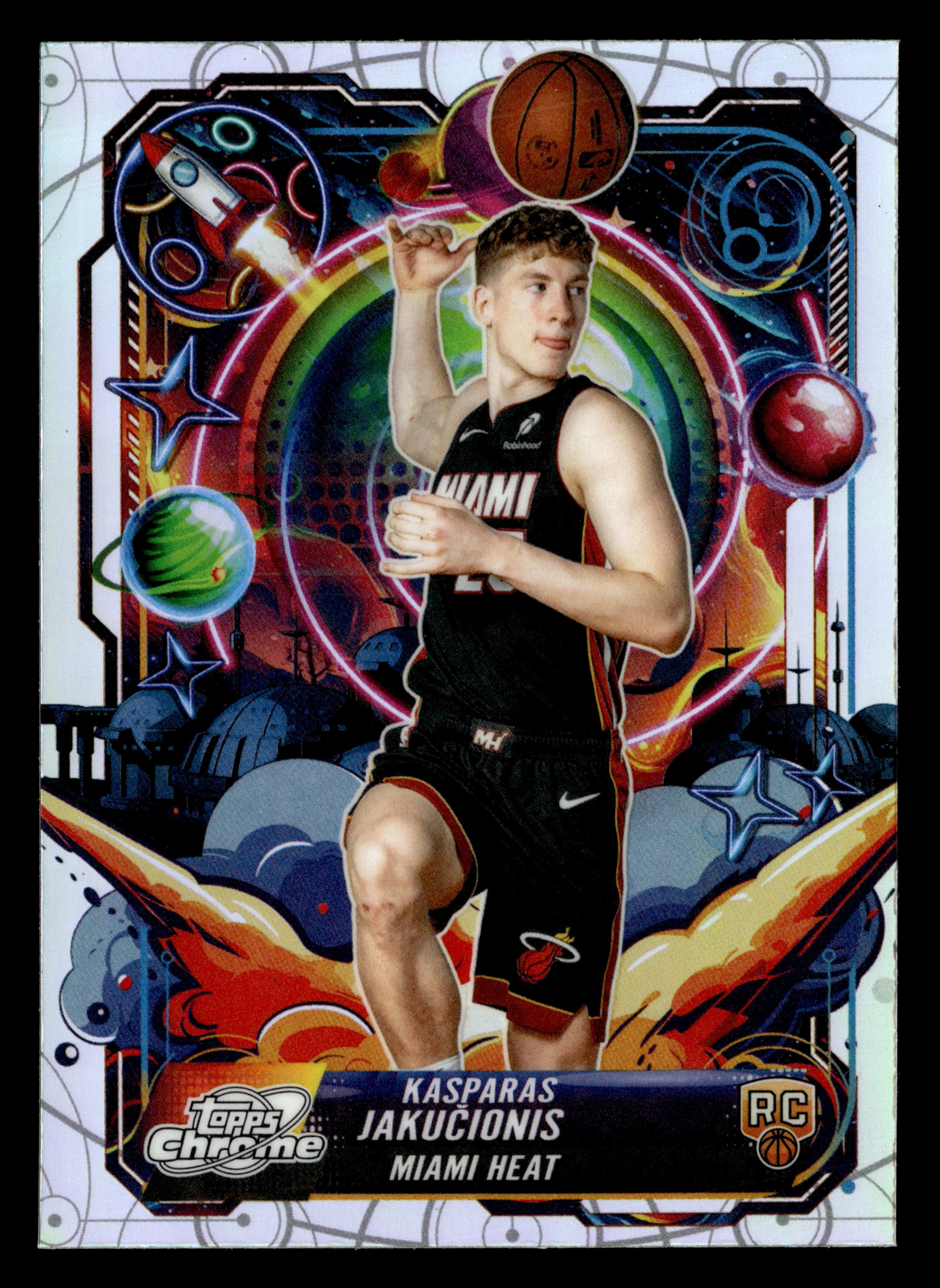 2025/26 Topps Chrome Cosmic #PRP25 Kasparas Jakučionis Propulsion Refractor