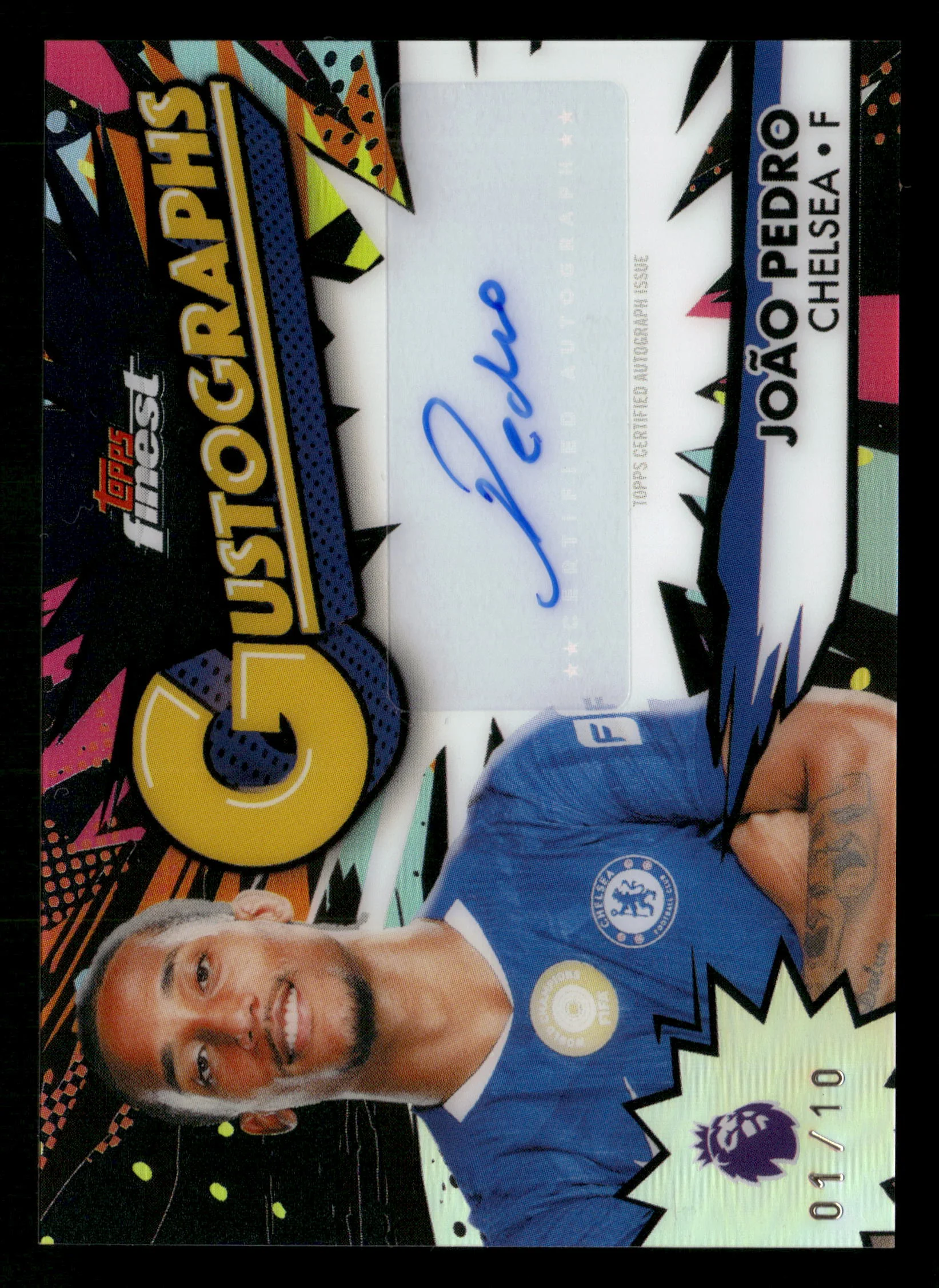 2025/26 Topps Finest EPL GG-JP Joao Pedro Gustographs Gold /10