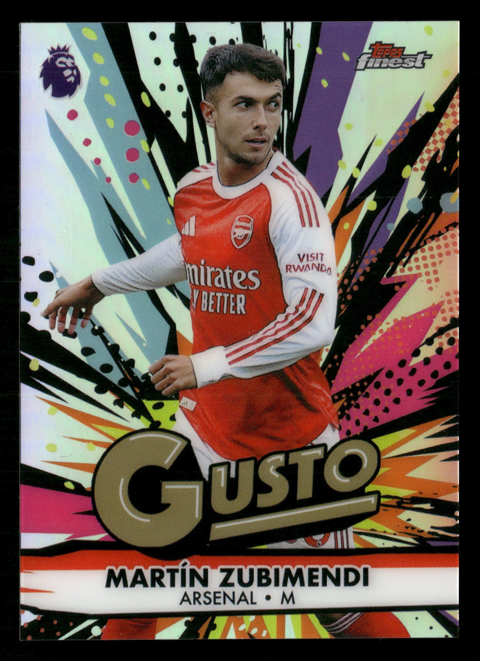 2025/26 Topps Finest EPL GO-6 Martin Zubimendi Gusto SSP