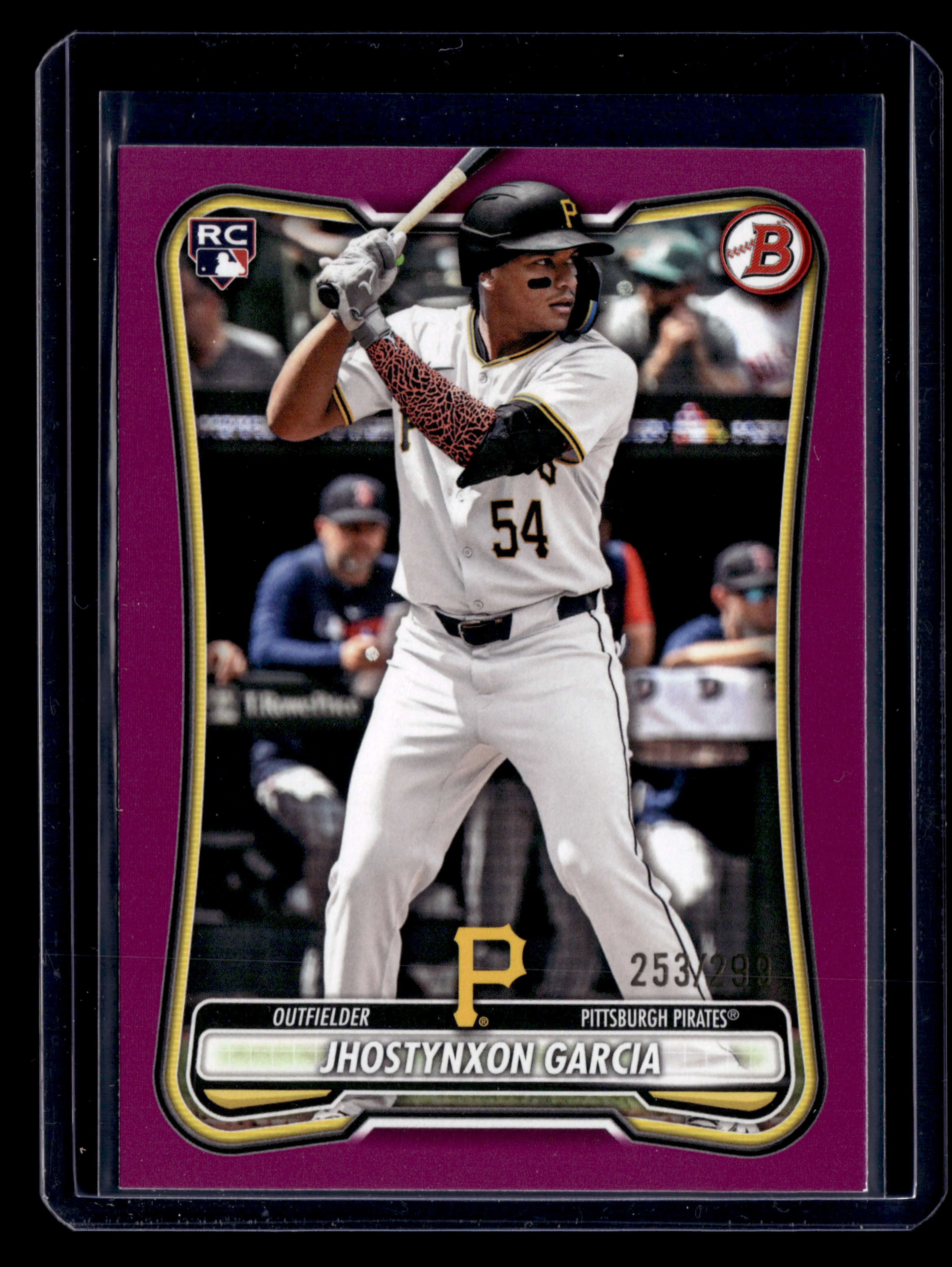 2026 Bowman #12 Jhostynxon Garcia Fuchsia #/299