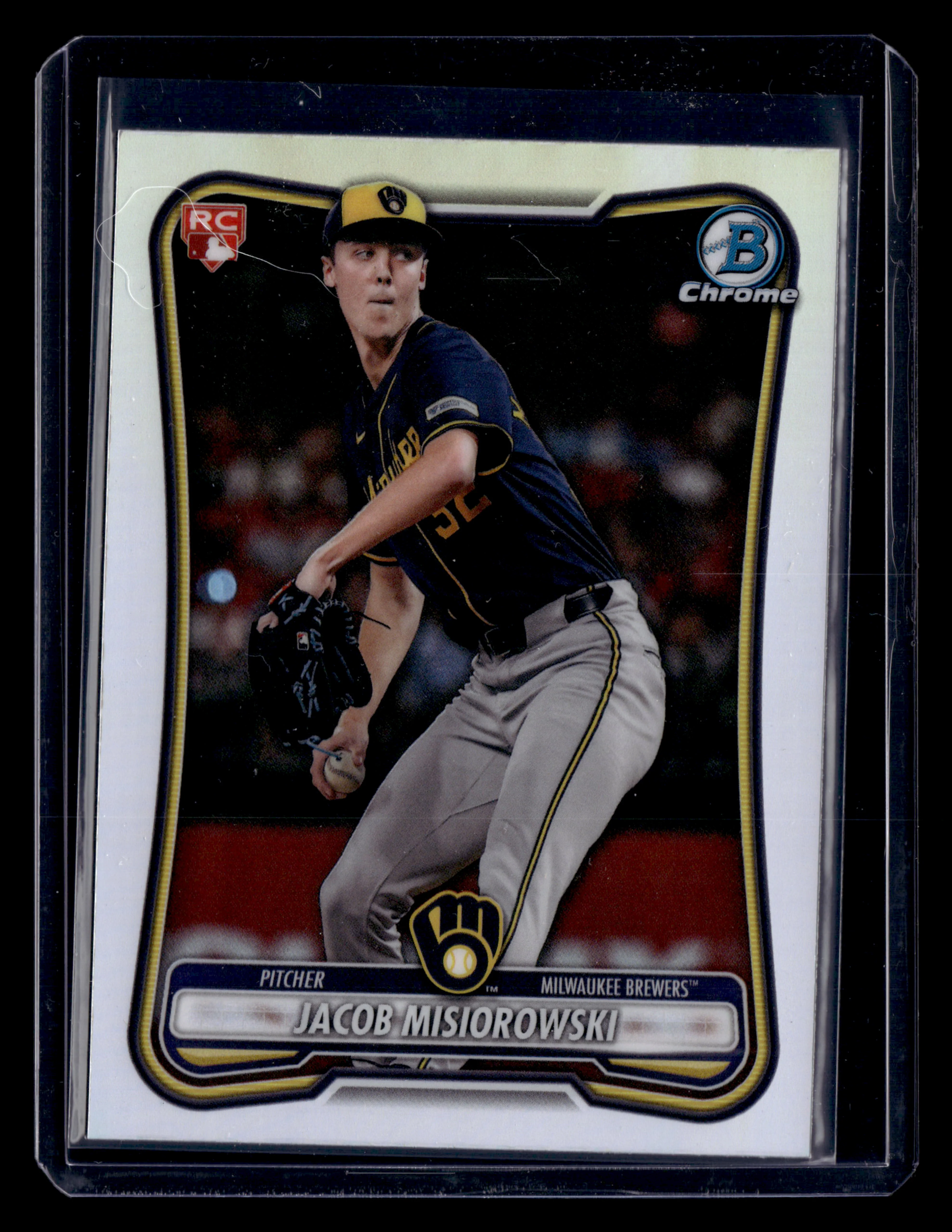2026 Bowman #35 Jacob Misiorowski Rookie Red RC Logo