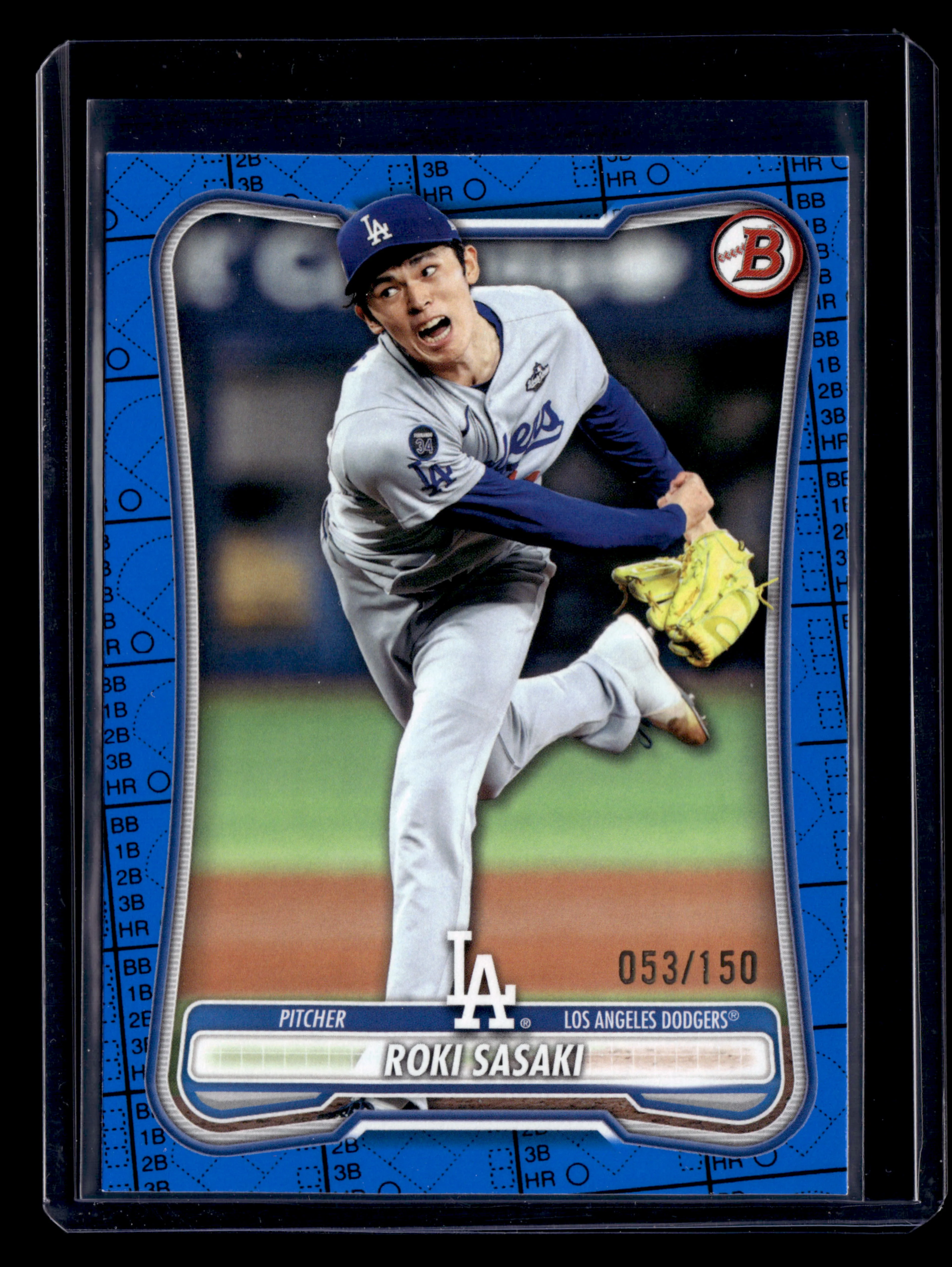 2026 Bowman #63 Roki Sasaki Blue Pattern #/150