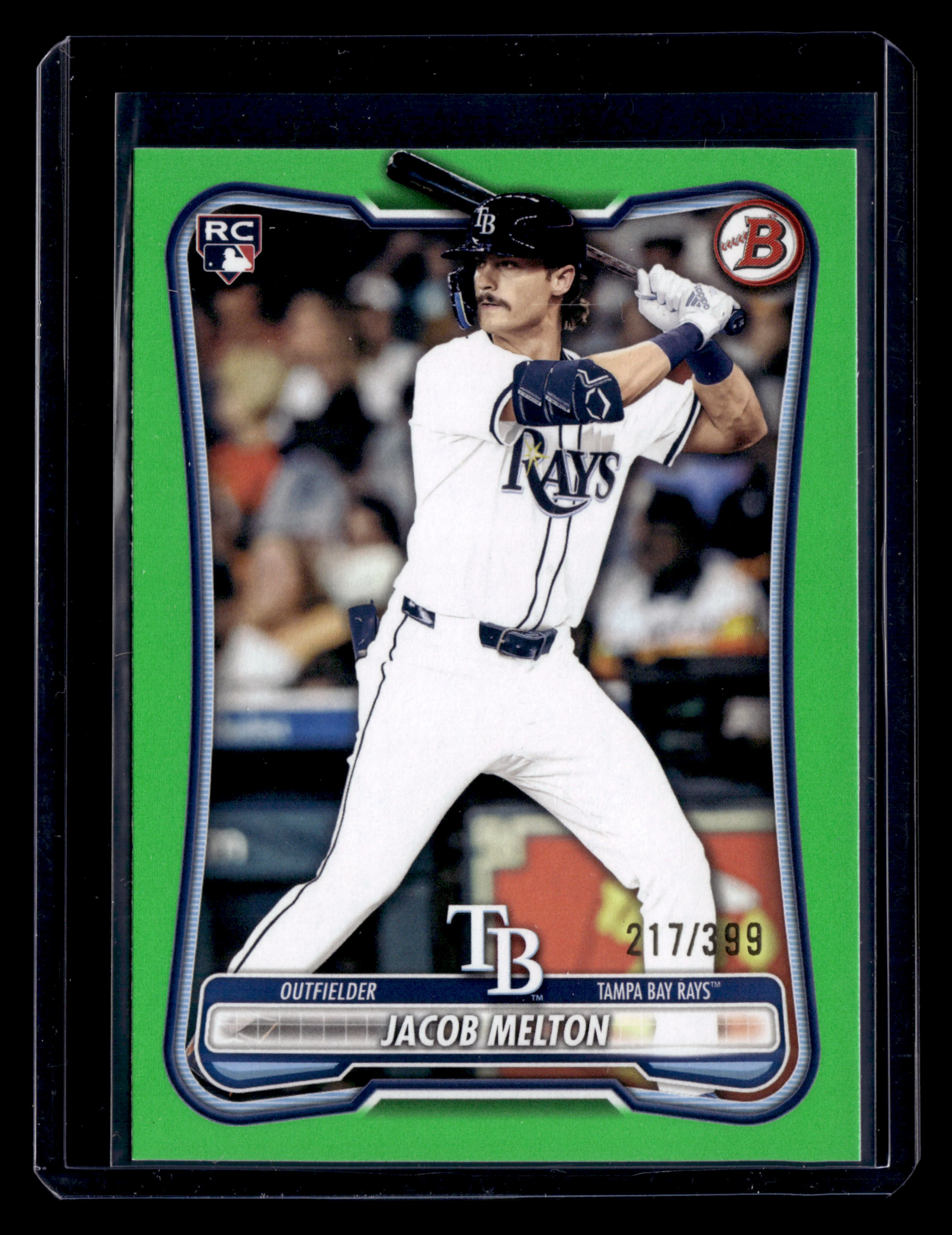 2026 Bowman #87 Jacob Melton Neon Green #/399