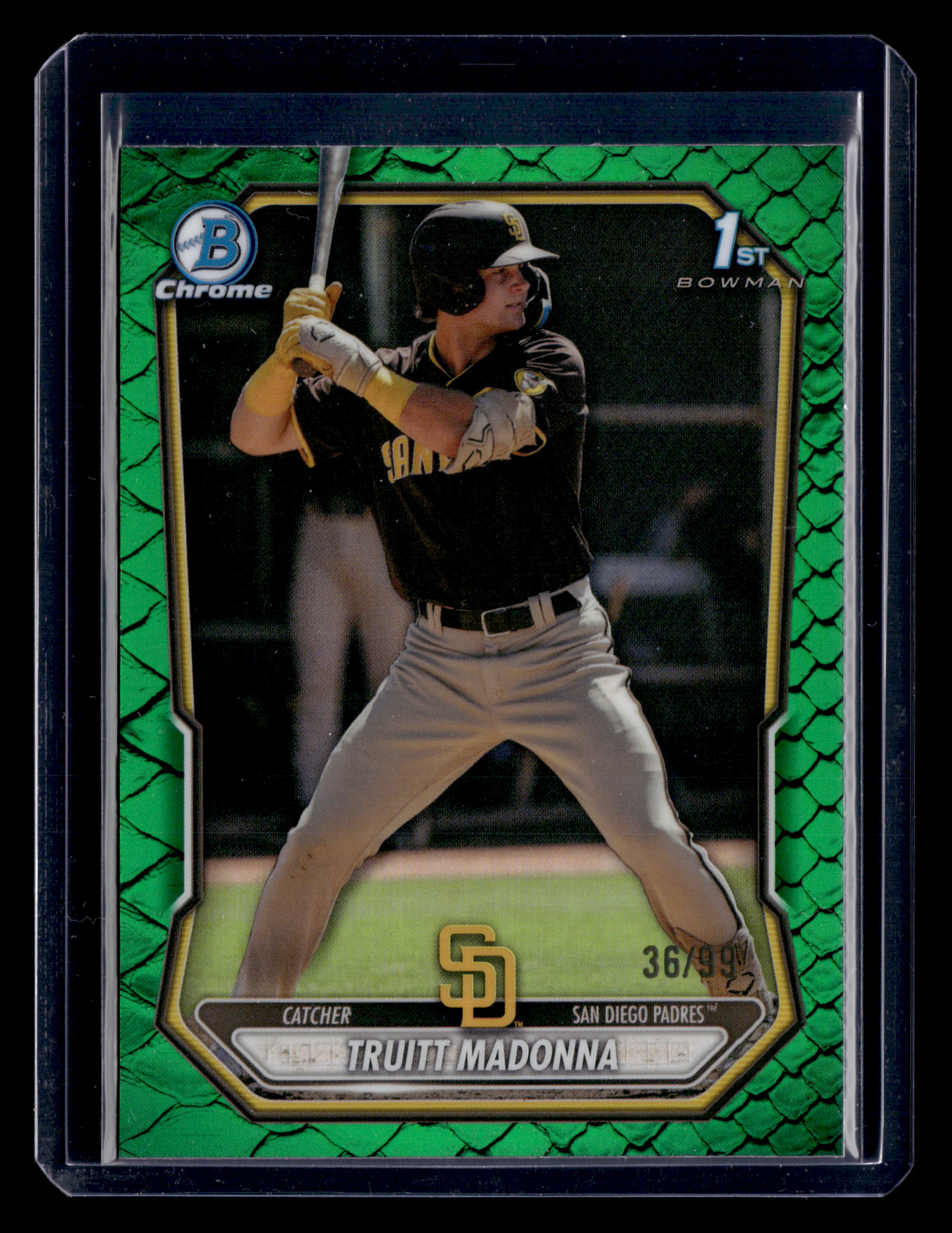 2026 Bowman #BCP-109 Truitt Madonna Chrome Prospects Reptilian Green #/99
