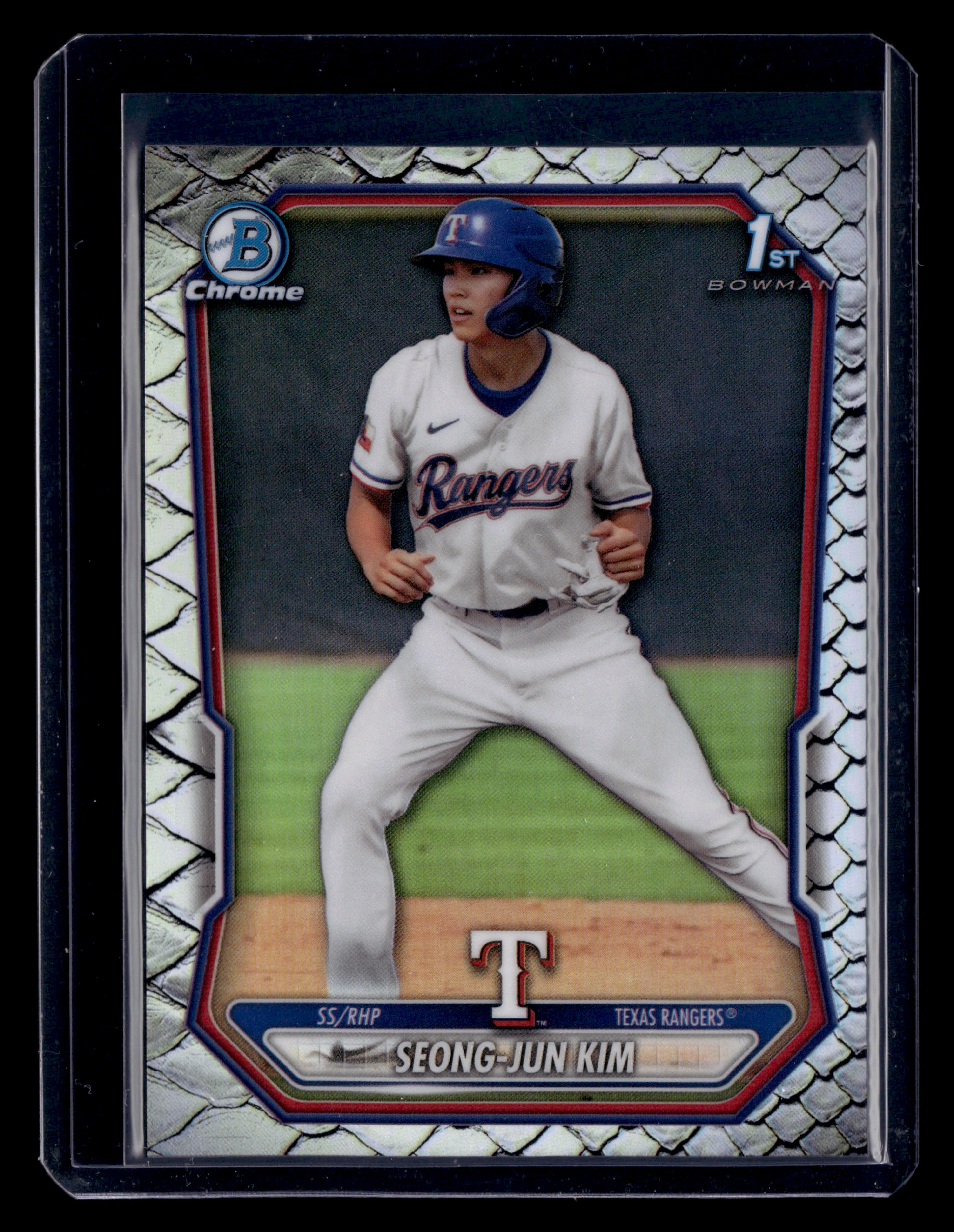 2026 Bowman #BCP-45 Seong-Jun Kim Chrome Prospects Reptilian Refractor