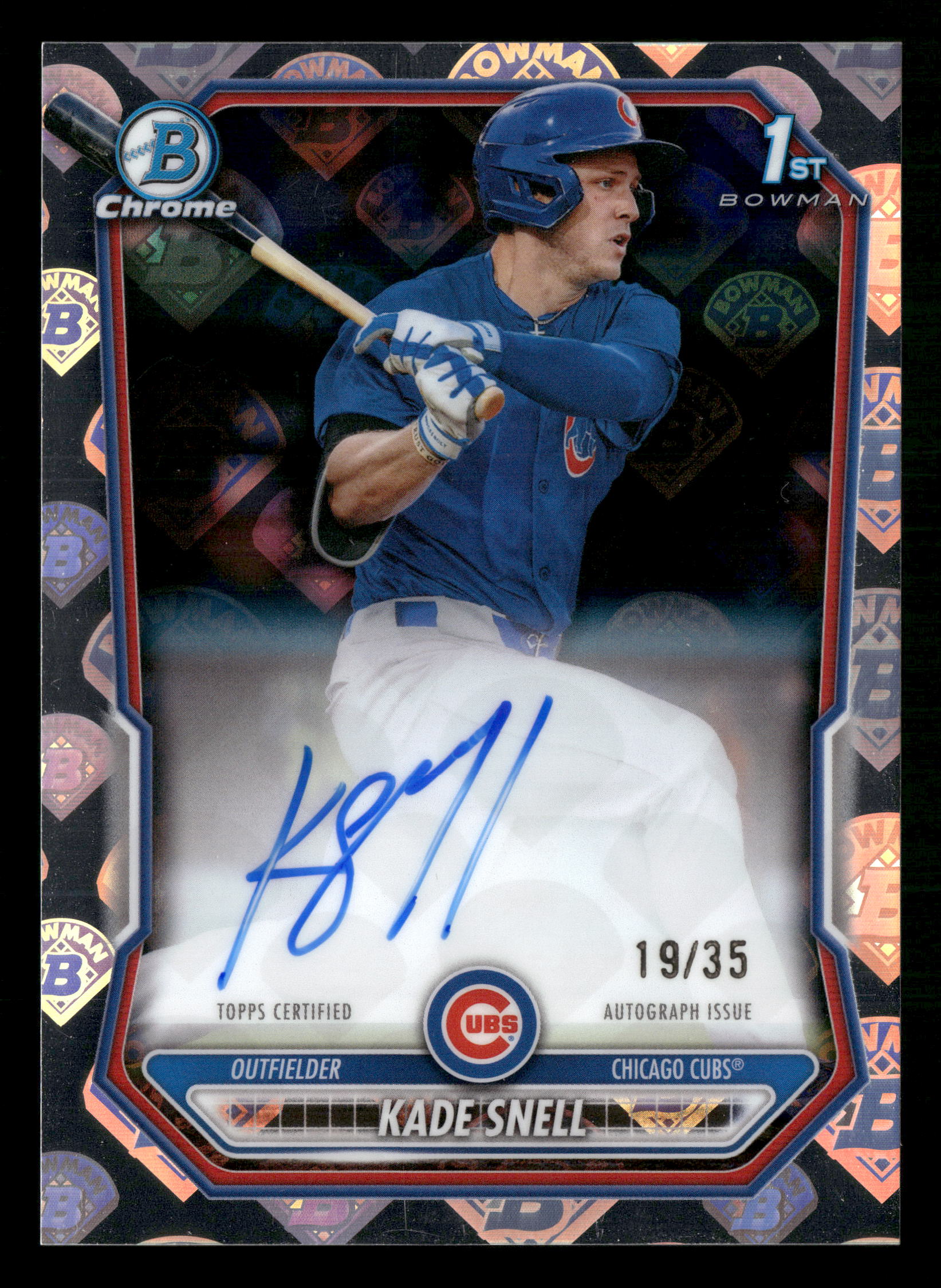 2026 Bowman Kade Snell Prospect Auto Bowman LogoFractor #/35