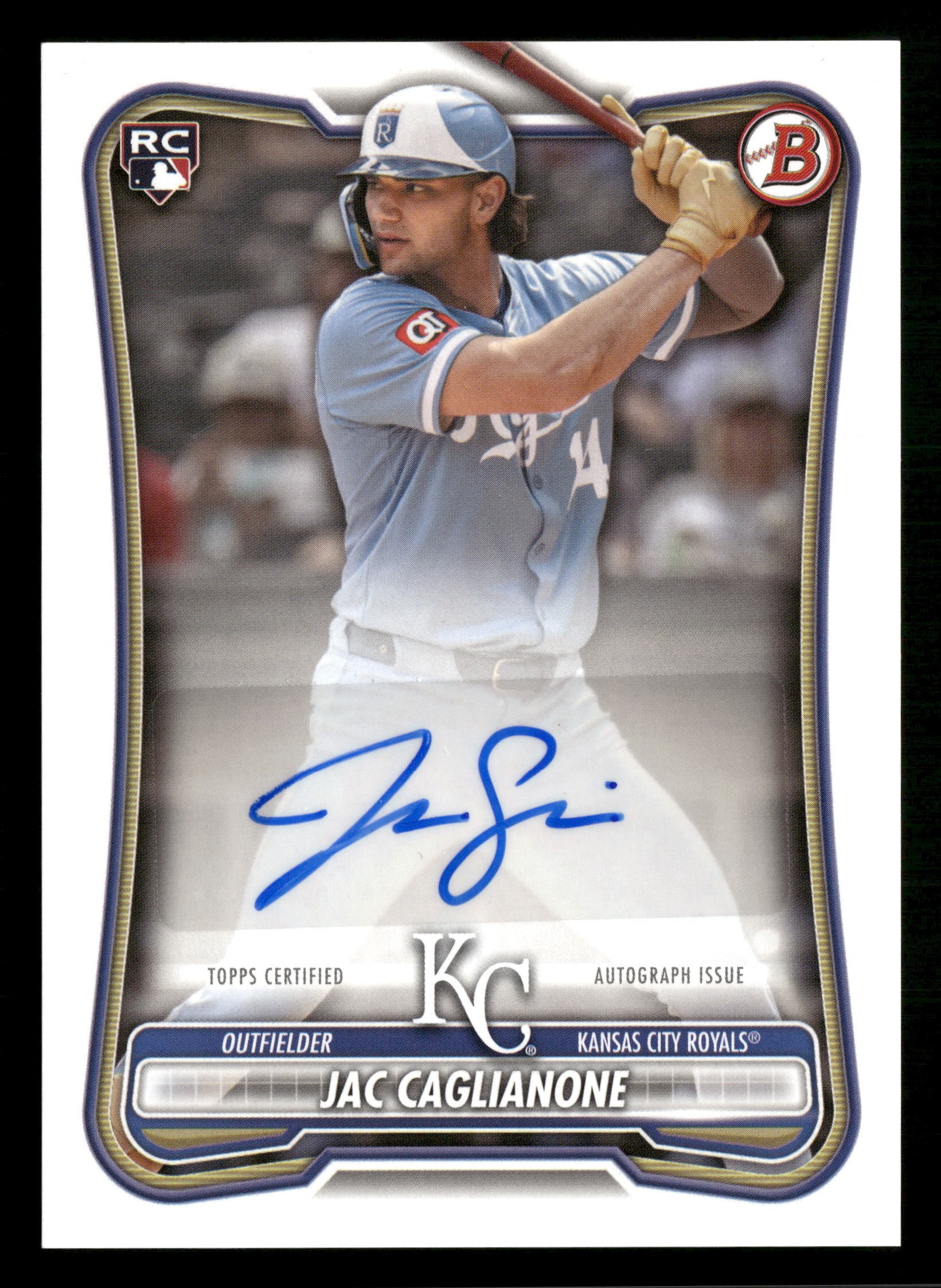 2026 Bowman #PRV-JC Jac Caglianone Rookie and Veteran Autographs