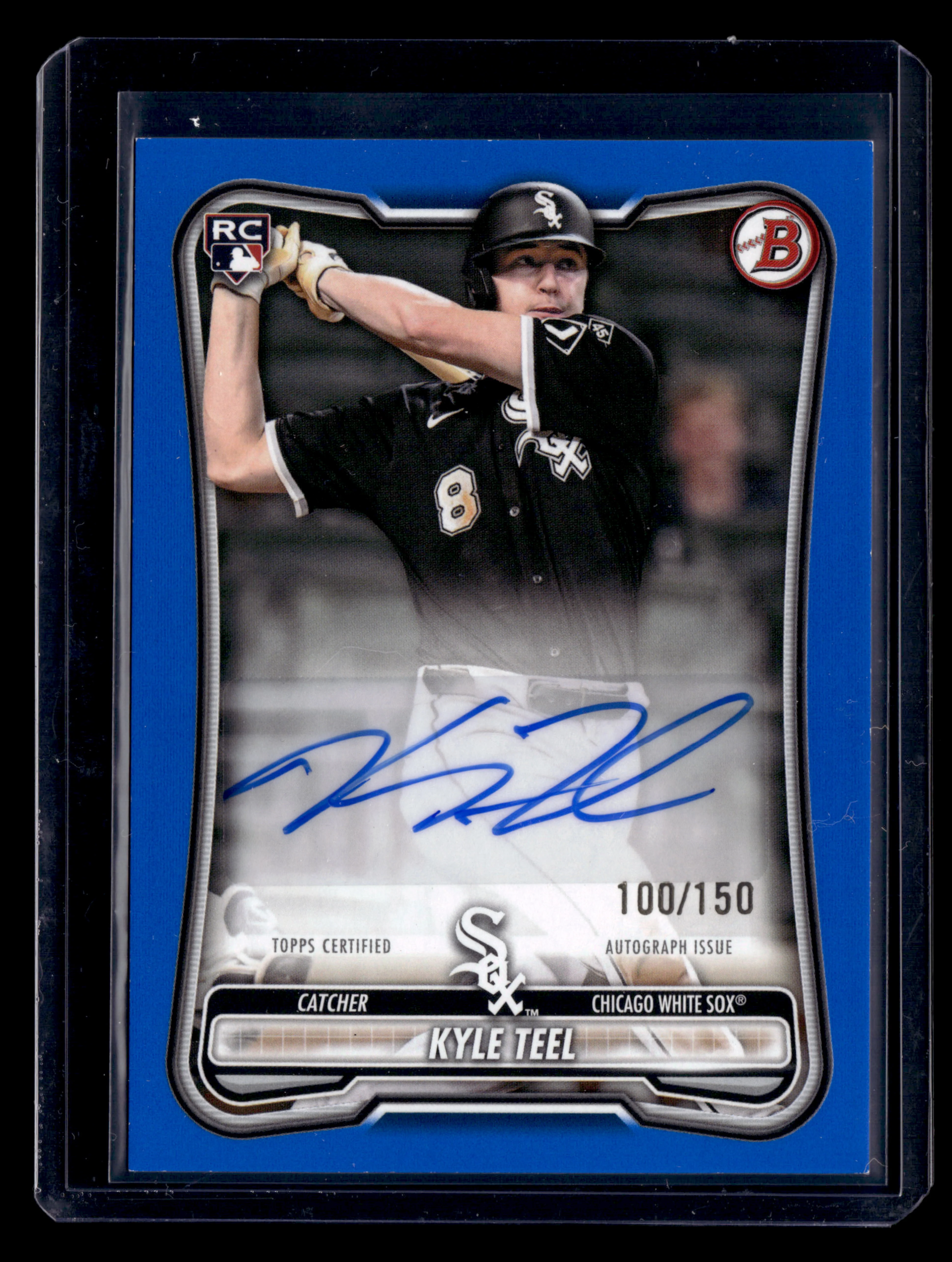 2026 Bowman #PRV-KT Kyle Teel Rookies and Veterans Autographs Blue /150