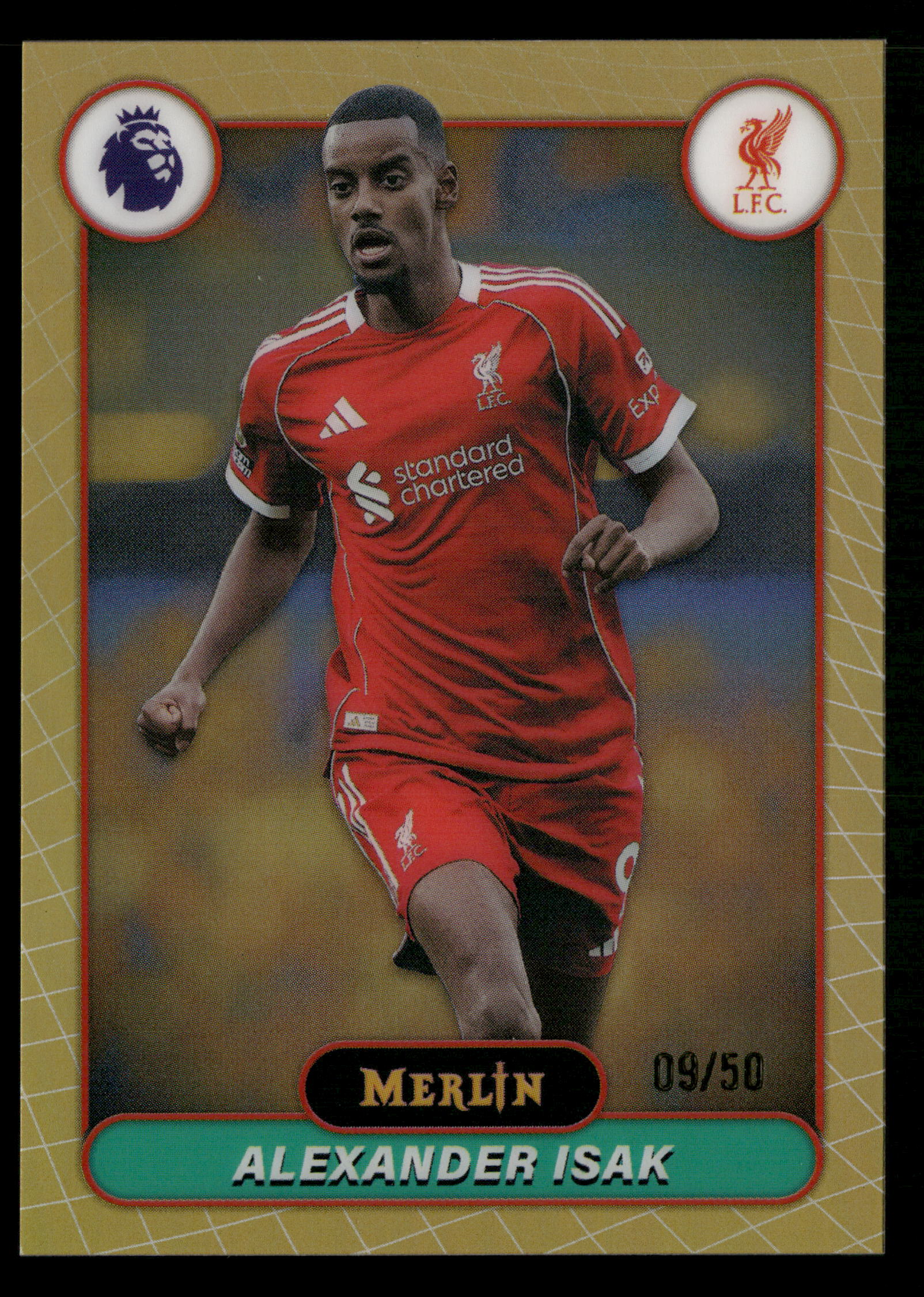 2026 Merlin Premier League #114 Alexander Isak True Gold /50