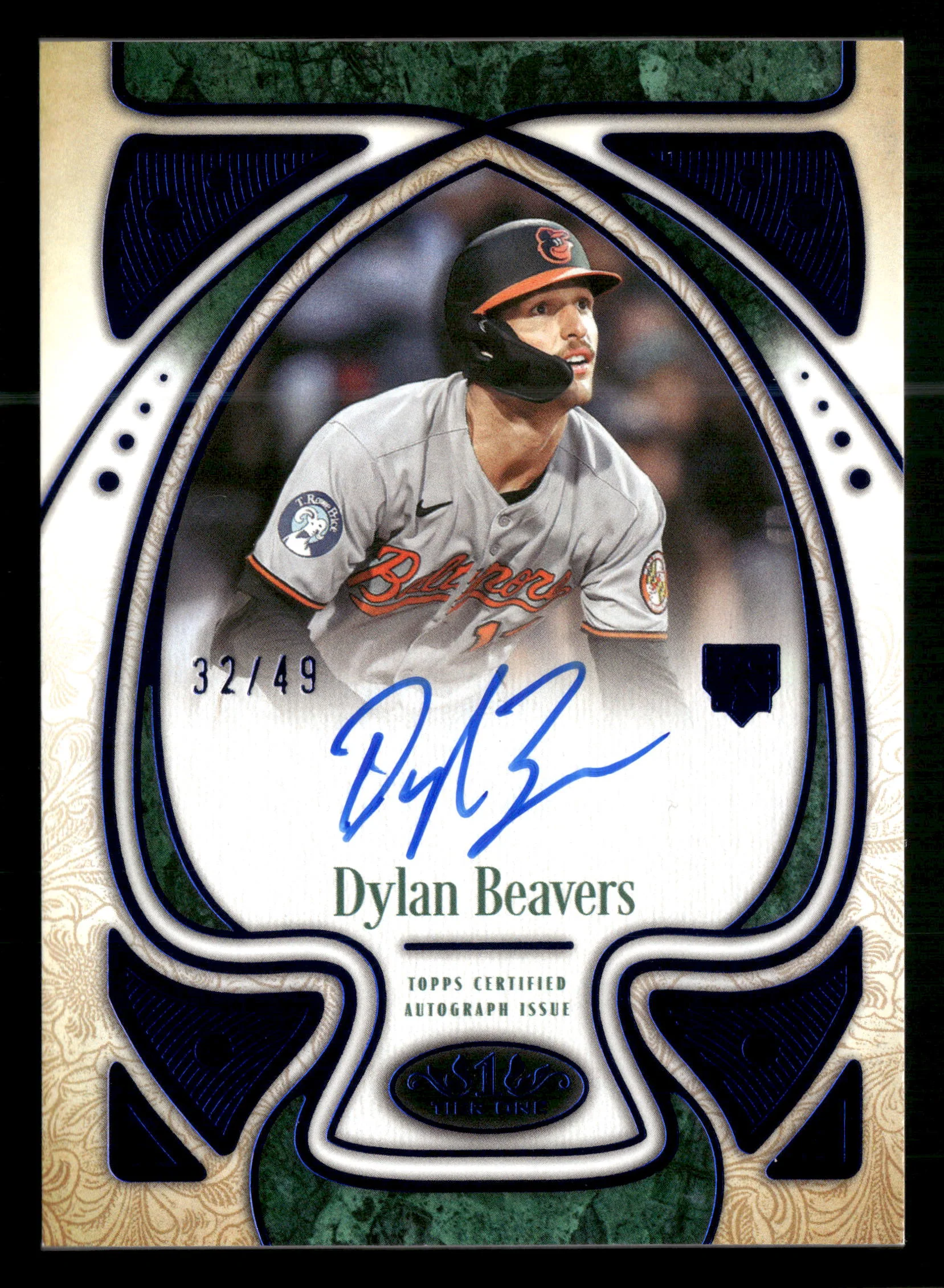 2026 Tier One #T10A-DB Dylan Beavers Operators Auto Blue #/49
