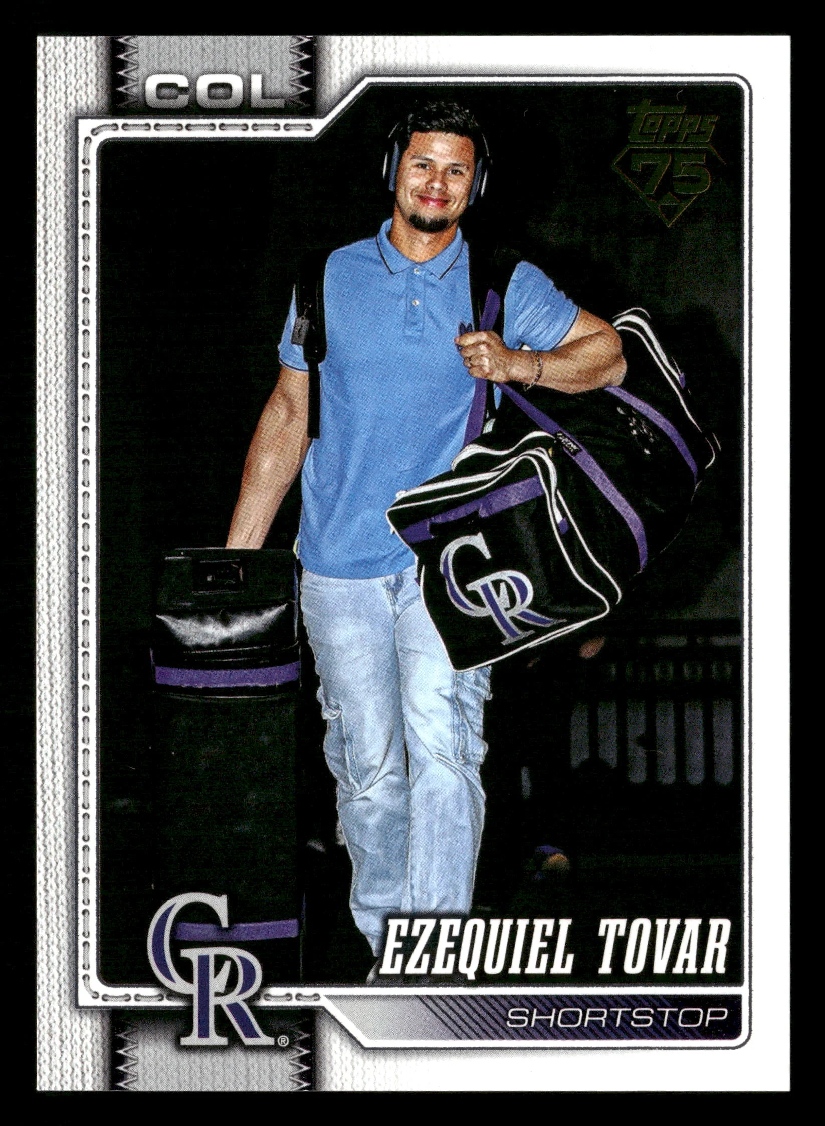 2026 Topps #136 Ezequiel Tovar Golden Mirror Variations