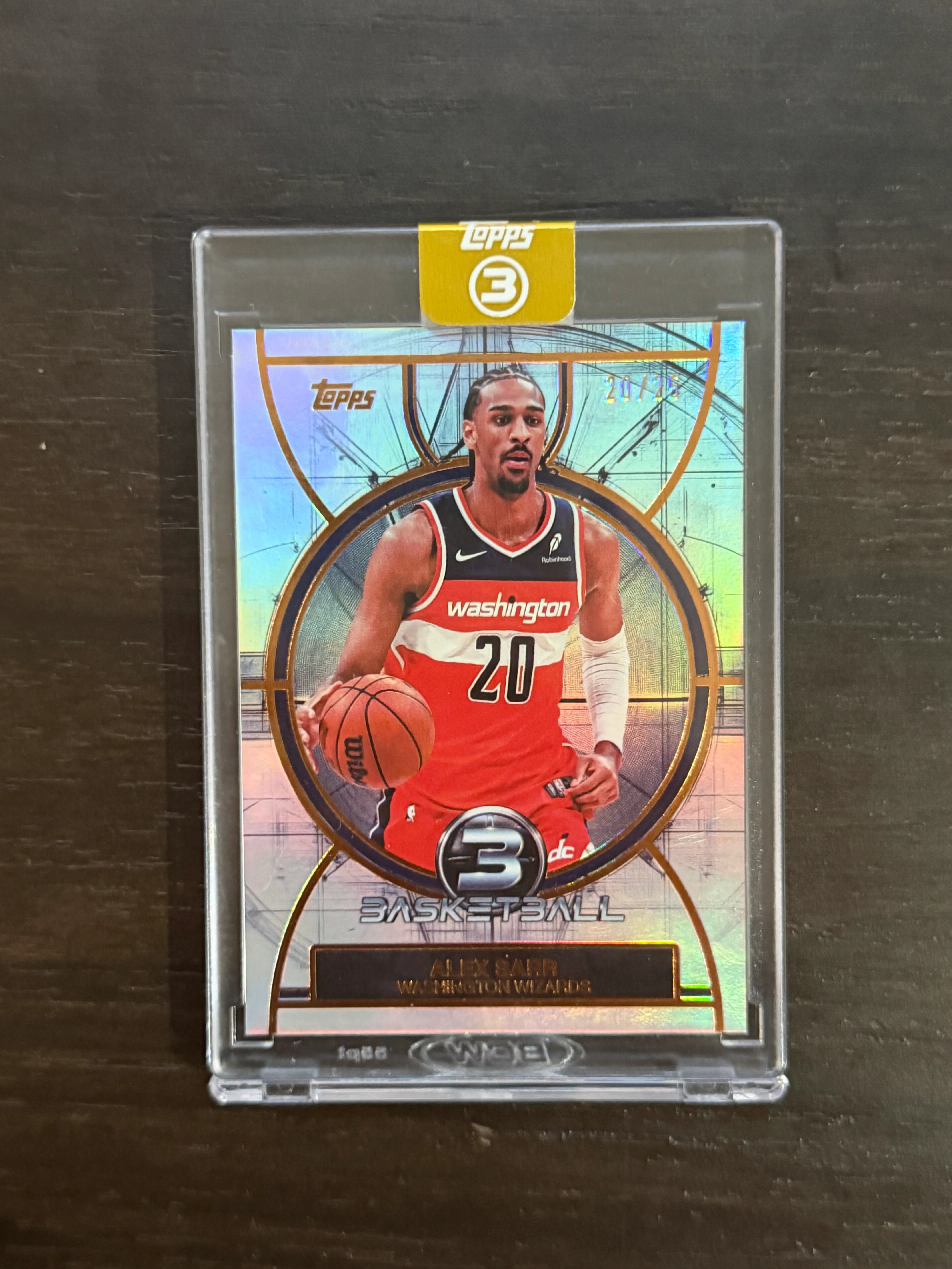 2026 Topps 3 Platinum #60 Alex Sarr /25 Three Point