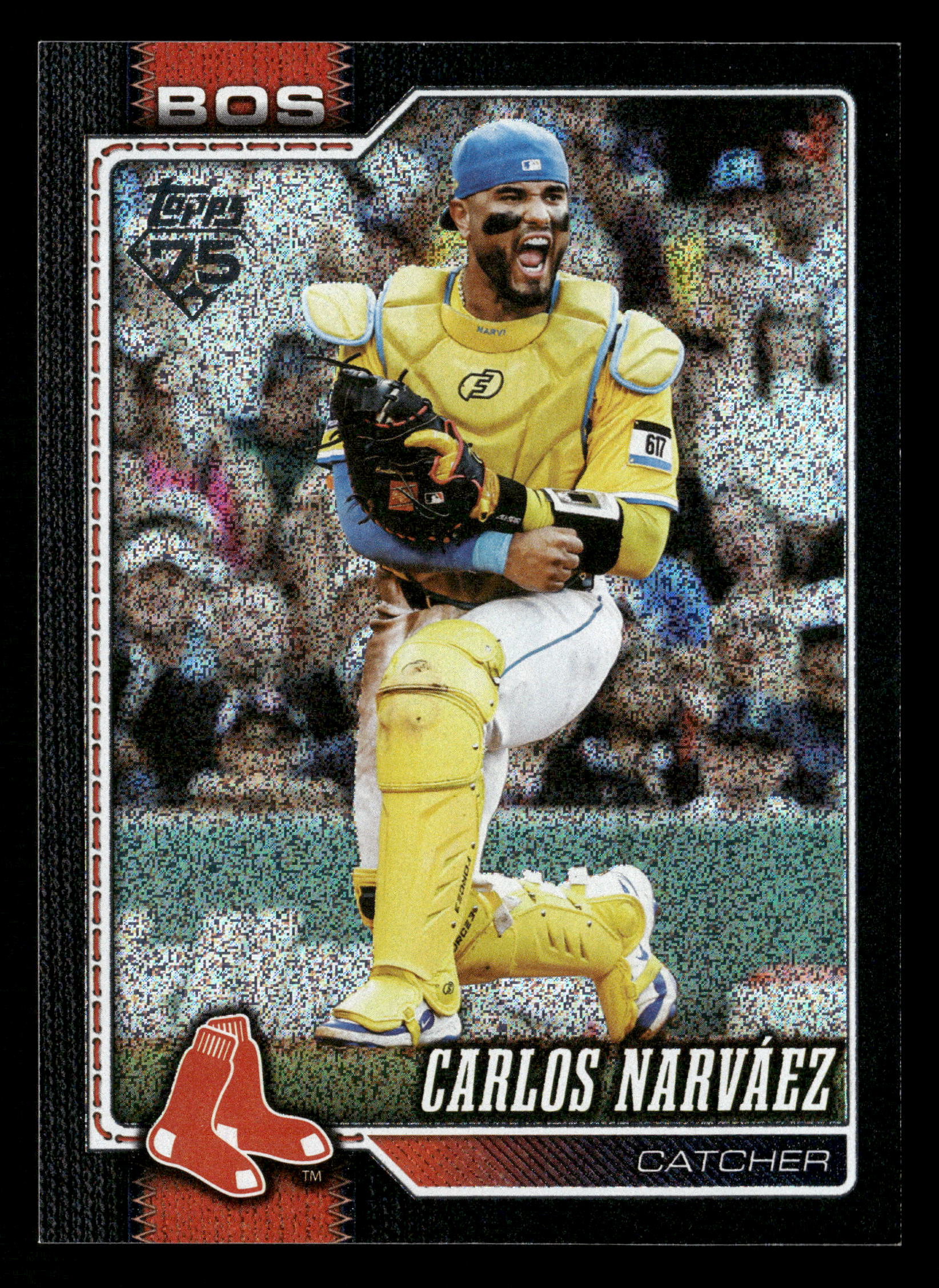 2026 Topps #344 Carlos Narváez Black Sandglitter #/10