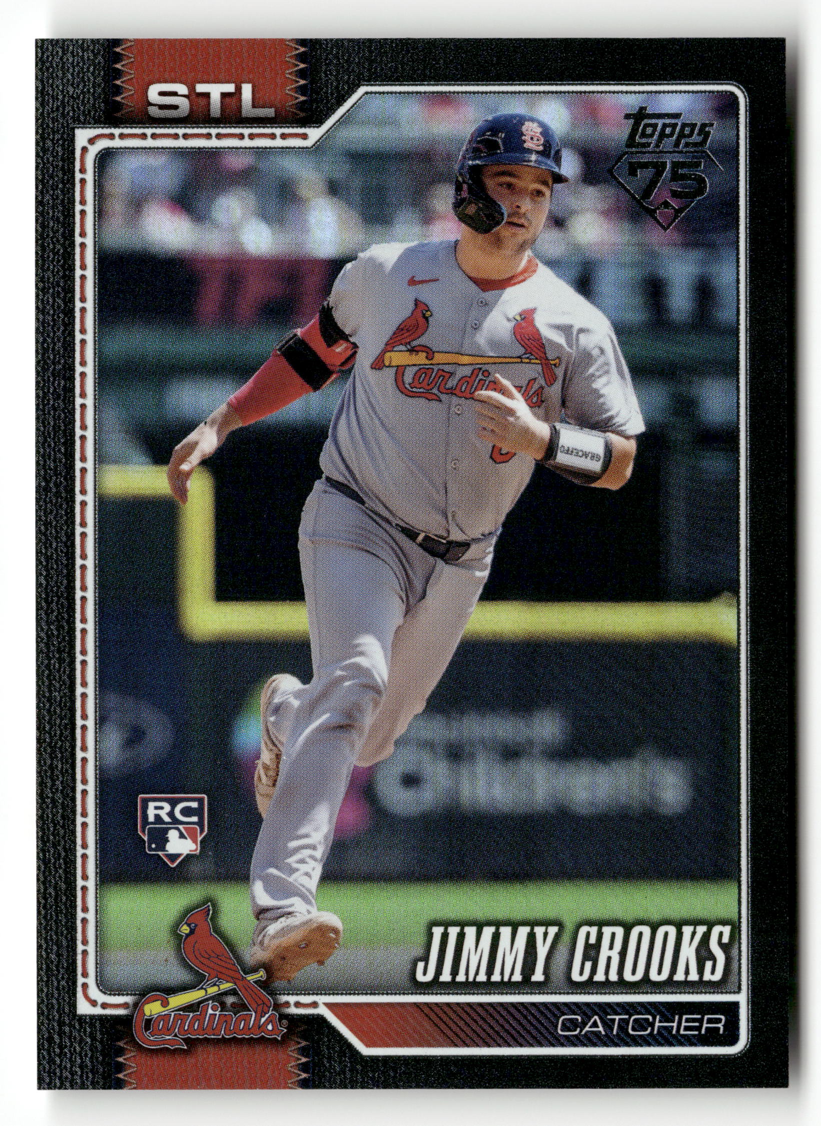 2026 Topps #73 Jimmy Crooks Black Rainbow Foil #/10