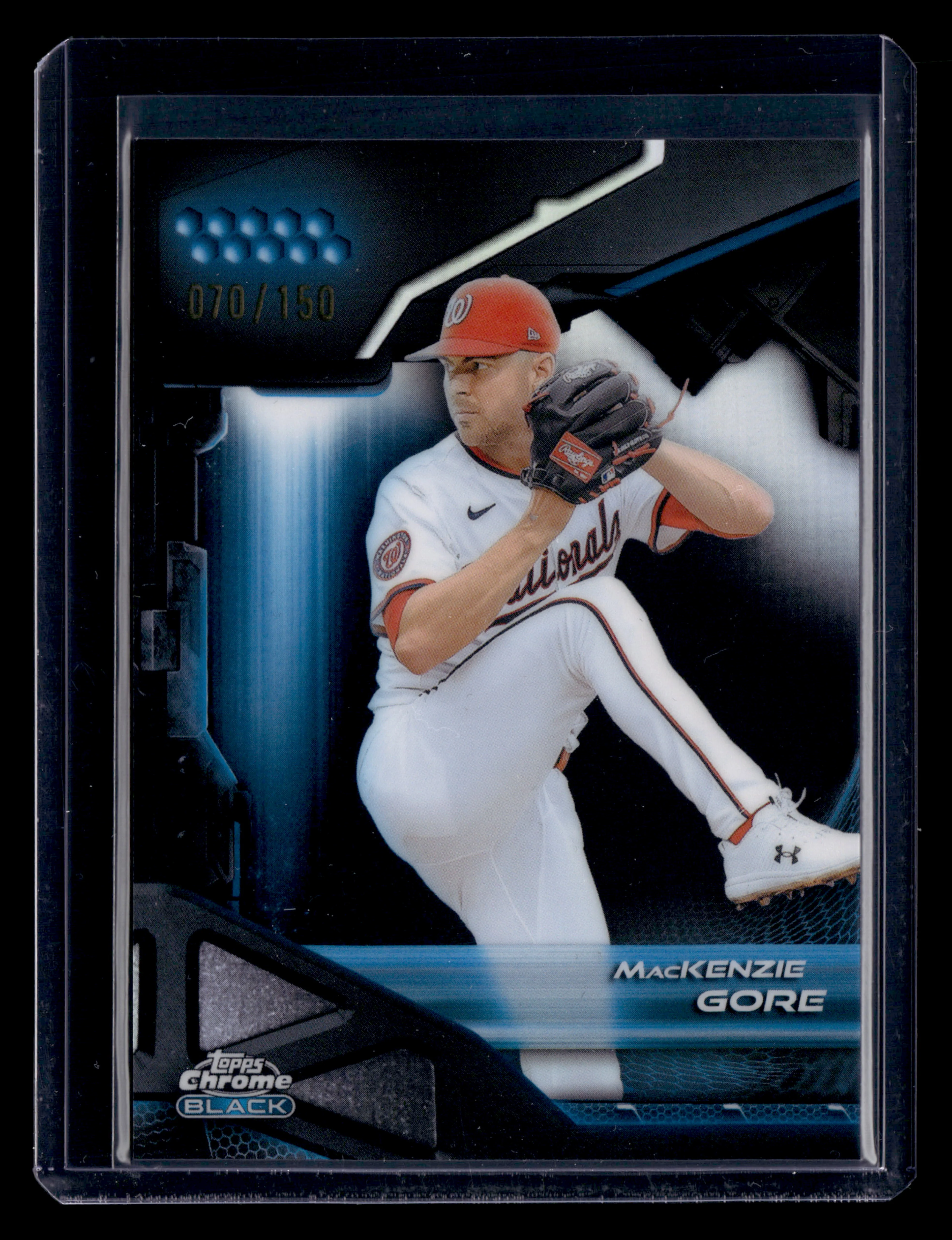 2026 Topps Chrome Black #171 MacKenzie Gore Blue Refractor #/150