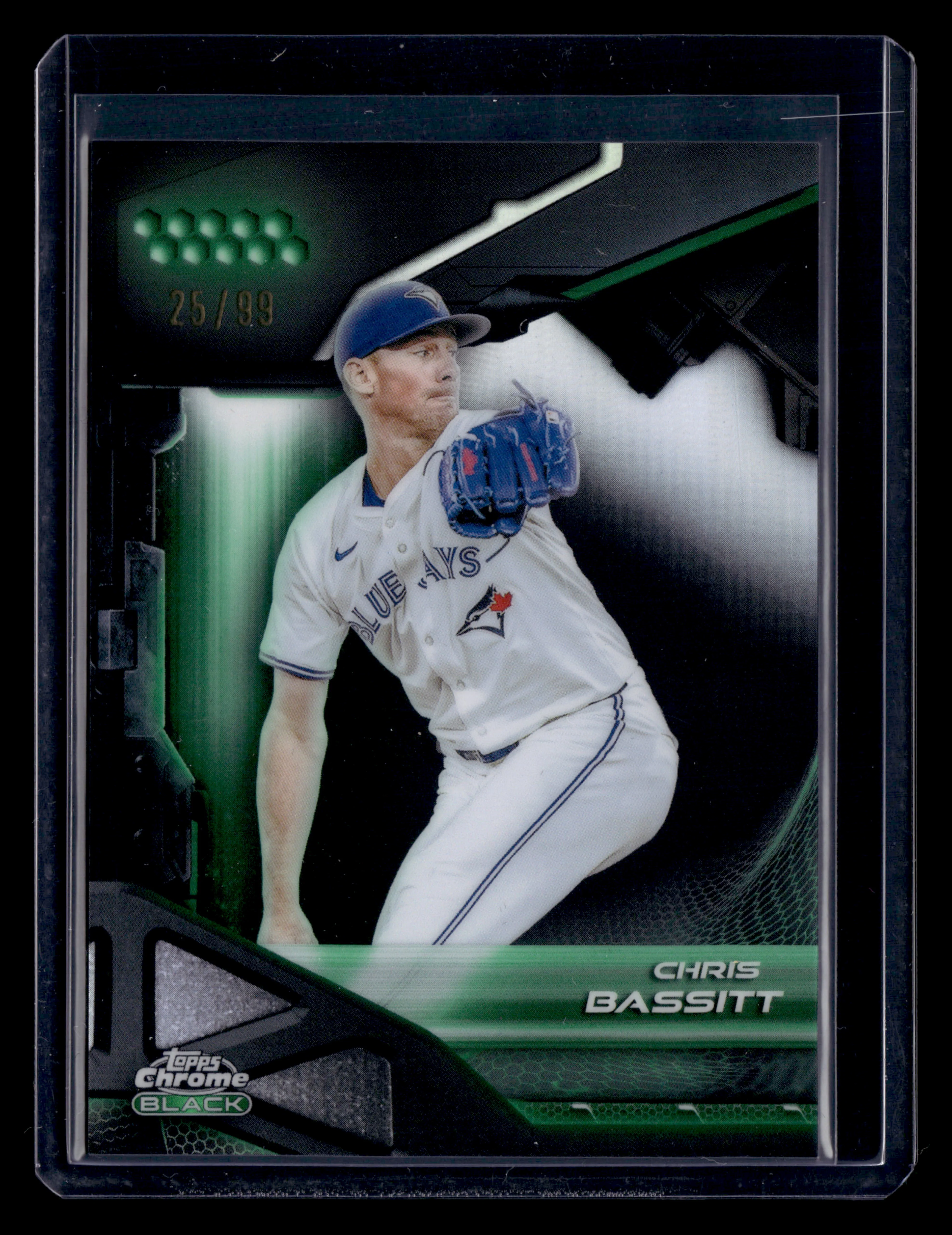 2026 Topps Chrome Black #176 Chris Bassitt Green Refractor #/99