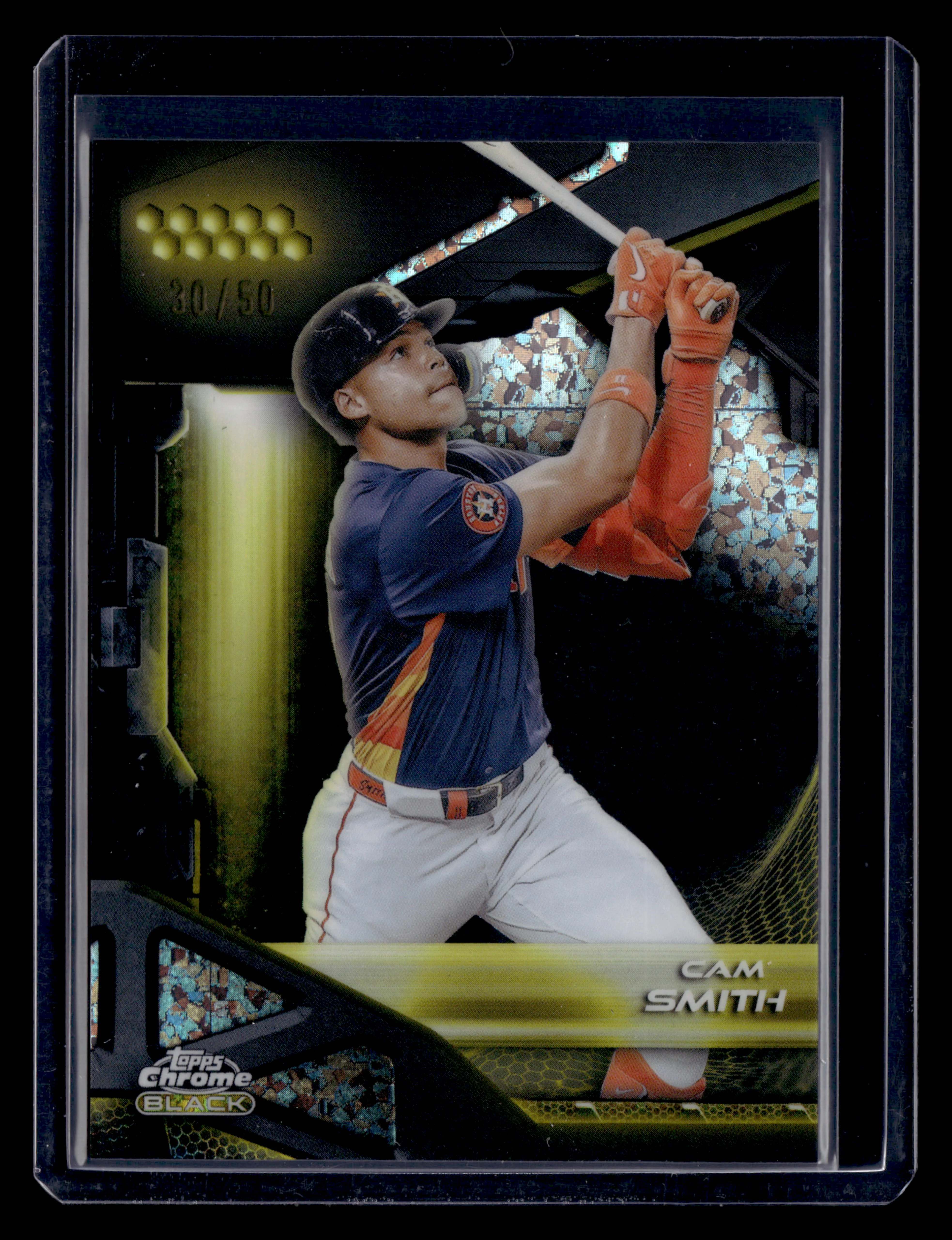 2026 Topps Chrome Black #194 Cam Smith Gold Mini-Diamond Refractor #/50
