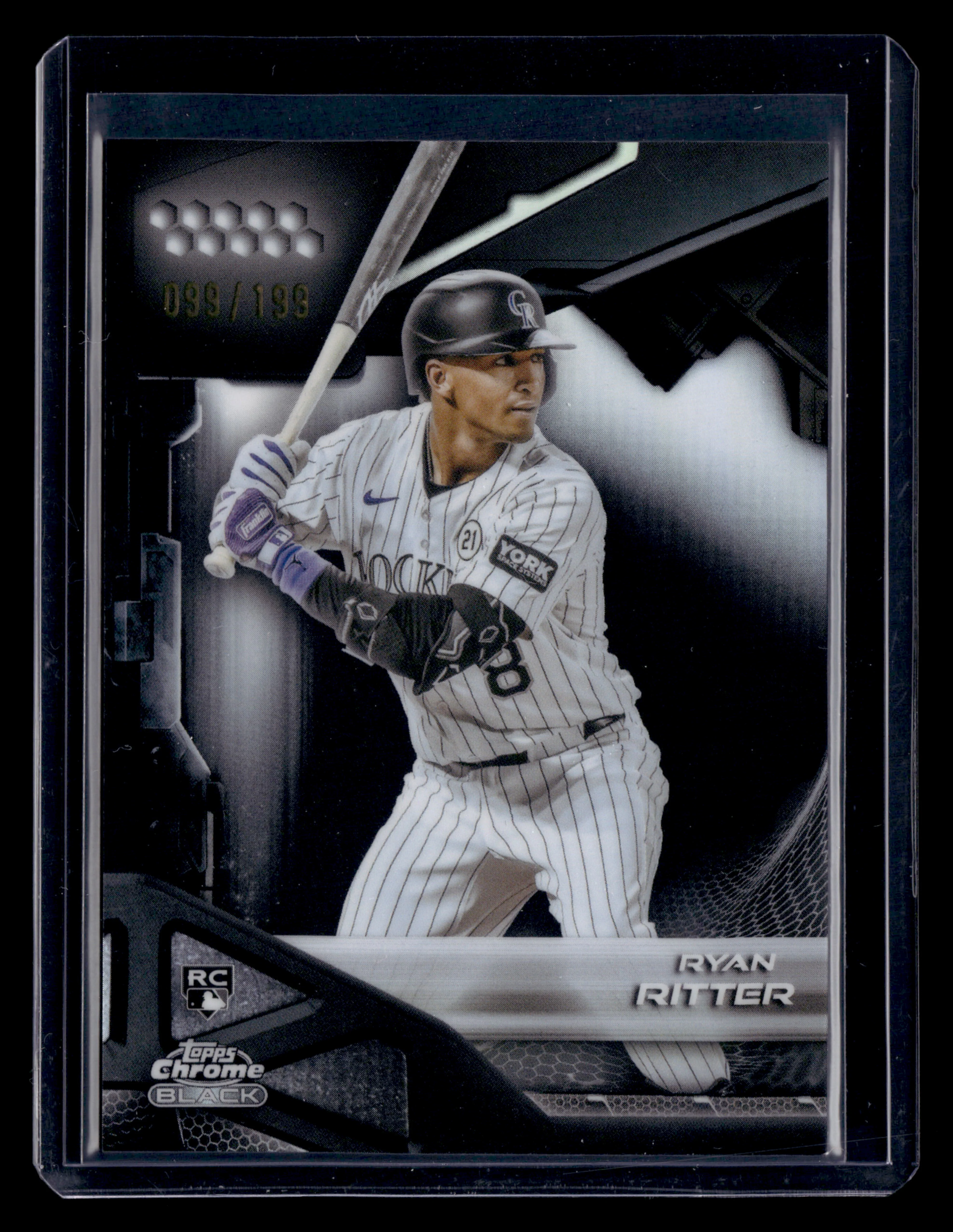 2026 Topps Chrome Black #78 Ryan Ritter Refractor #/199 Rookie