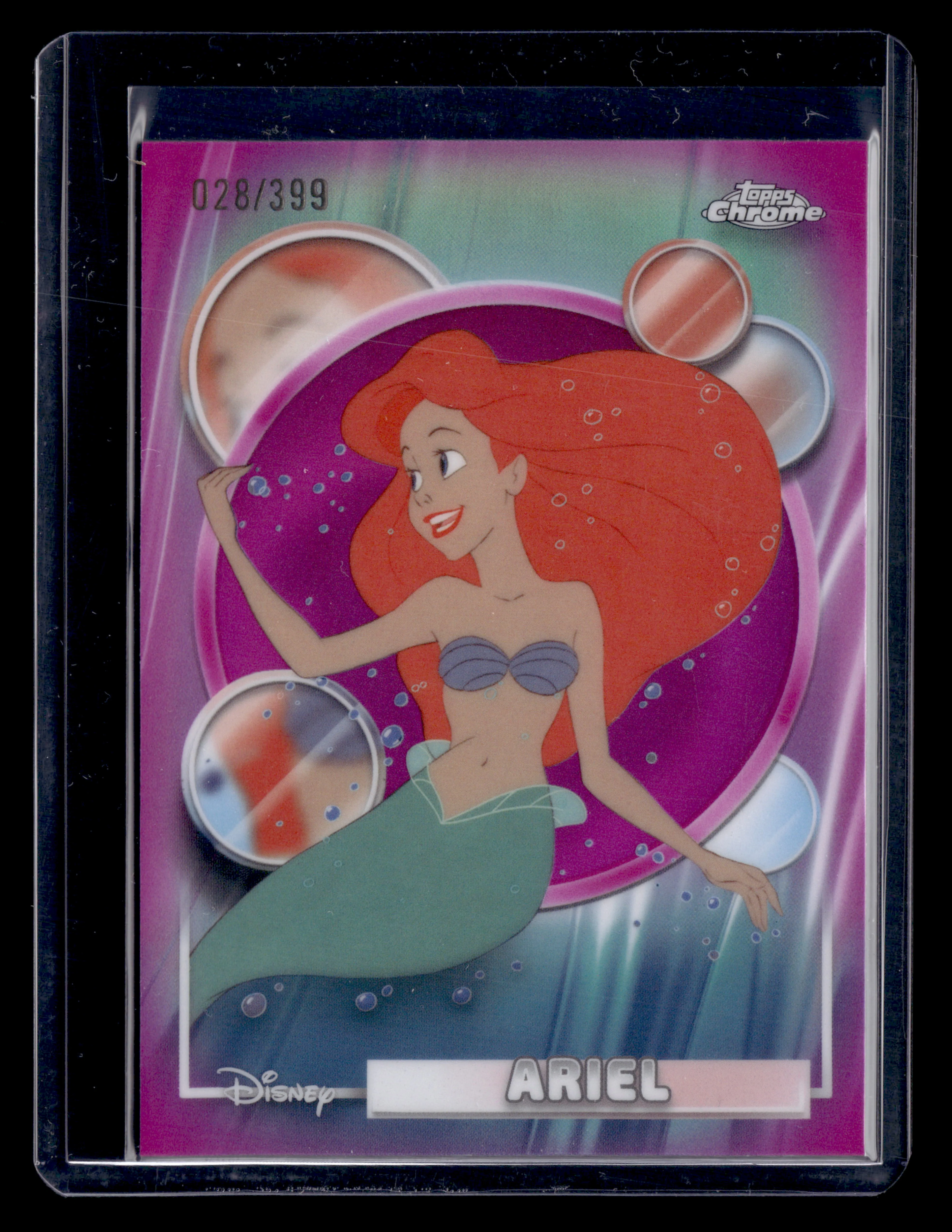 2026 Topps Chrome Disney 106 Sisu Ariel Pink Refractor /399