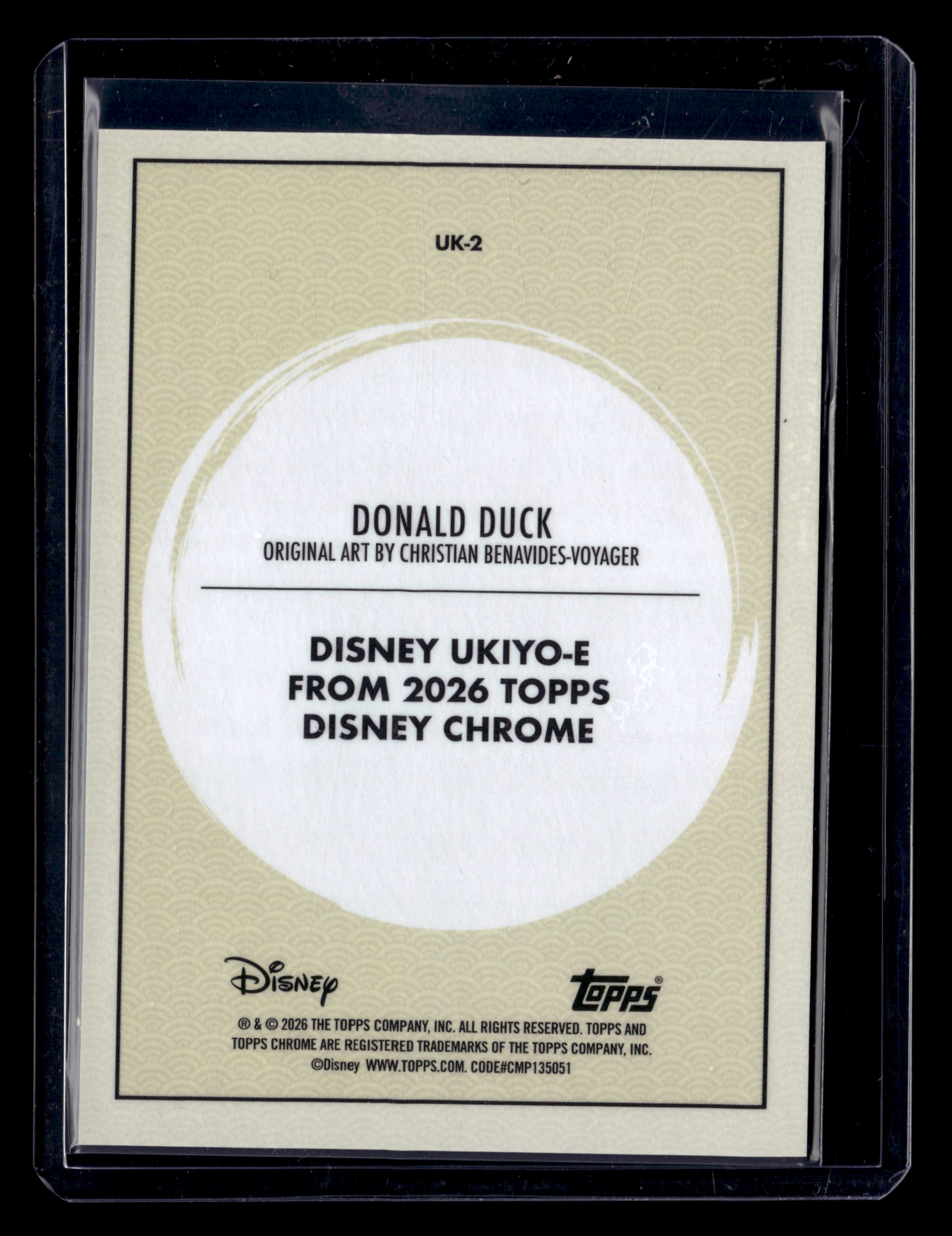 2026 Topps Chrome Disney UK-2 Donald Duck Ukiyo-E SSP - Image 2