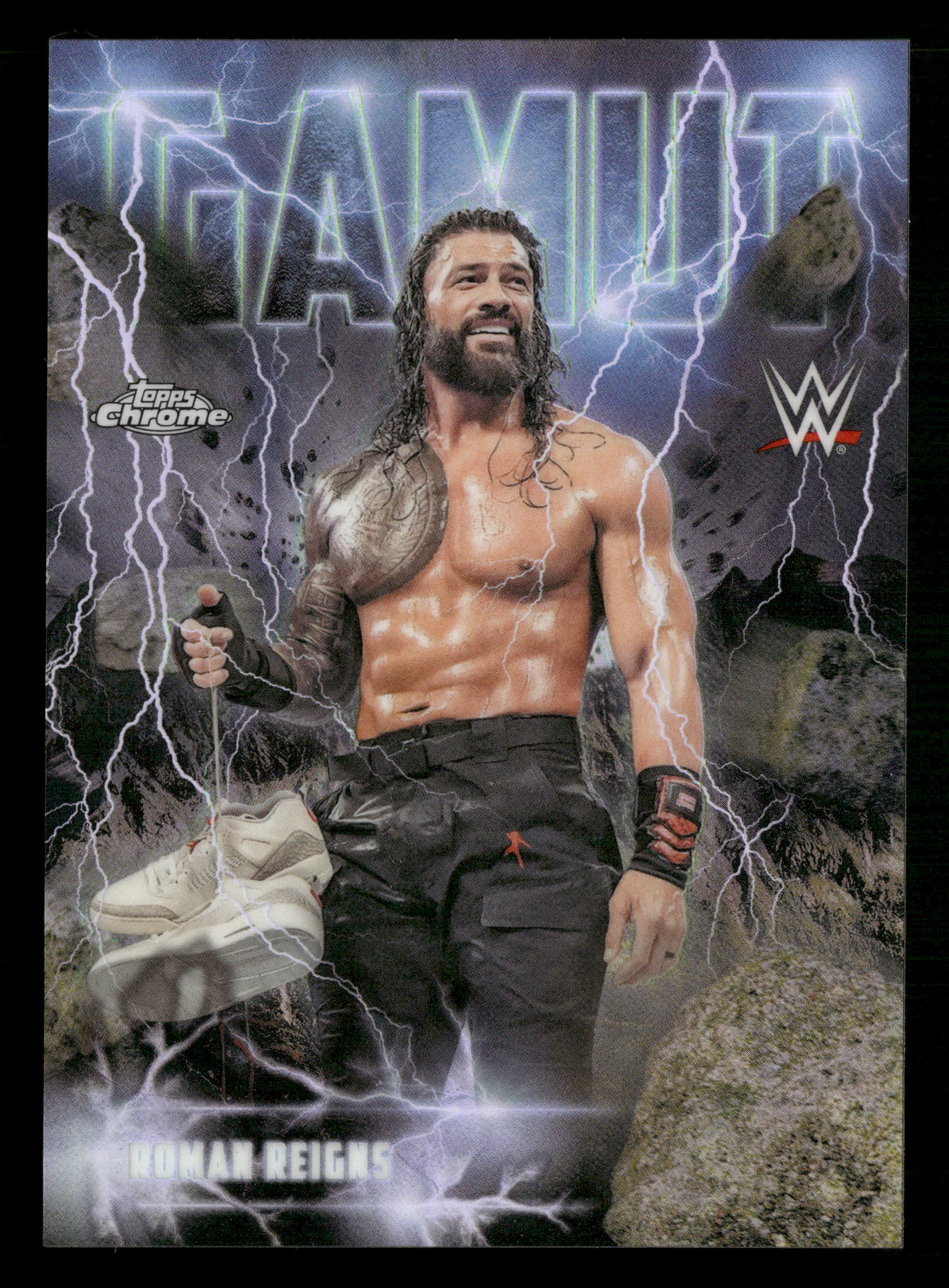 2026 Topps Chrome WWE #GAM-17 Roman Reigns Gamut