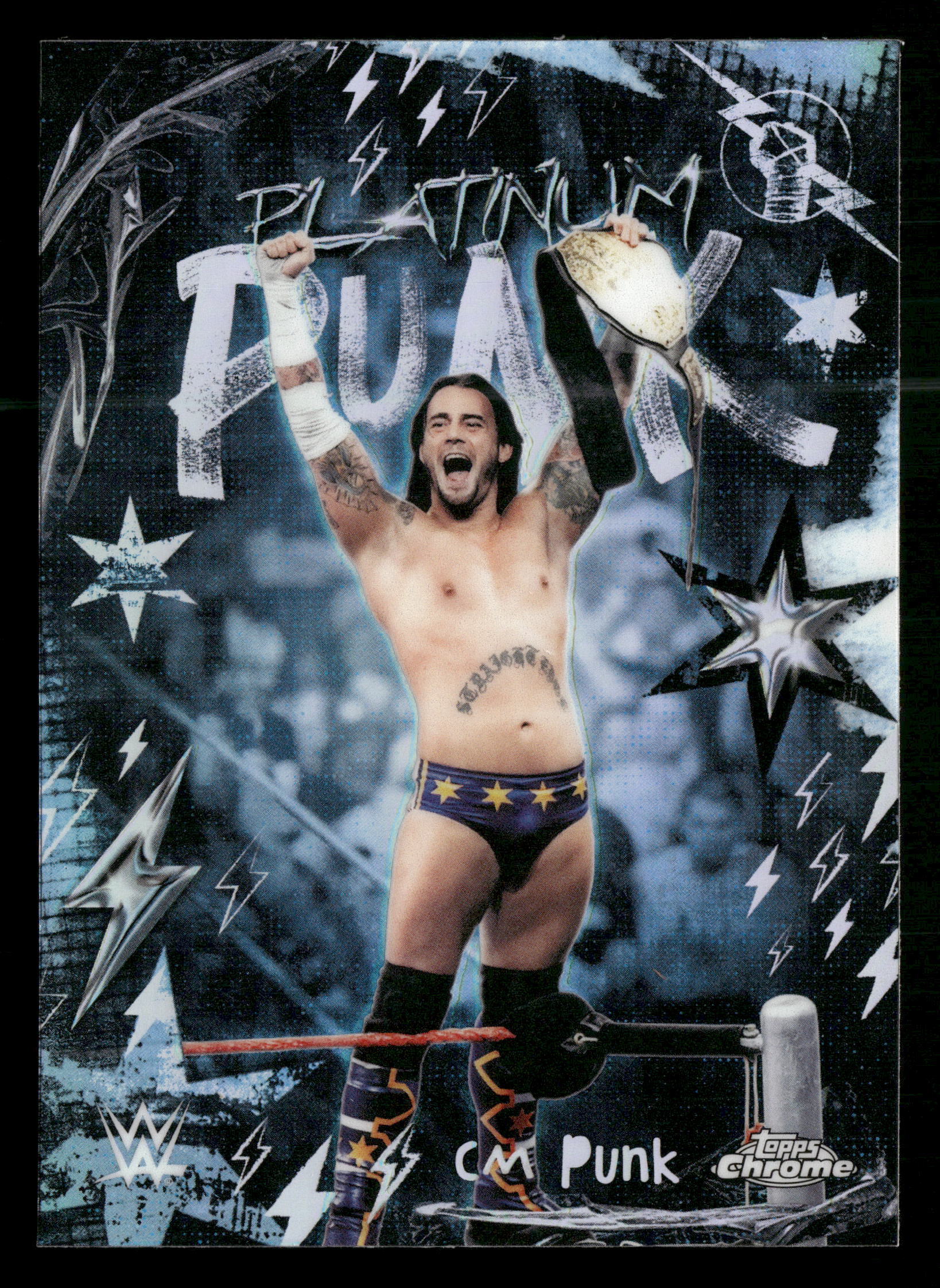 2026 Topps Chrome WWE #PLP-1 CM Punk Platinum Punk