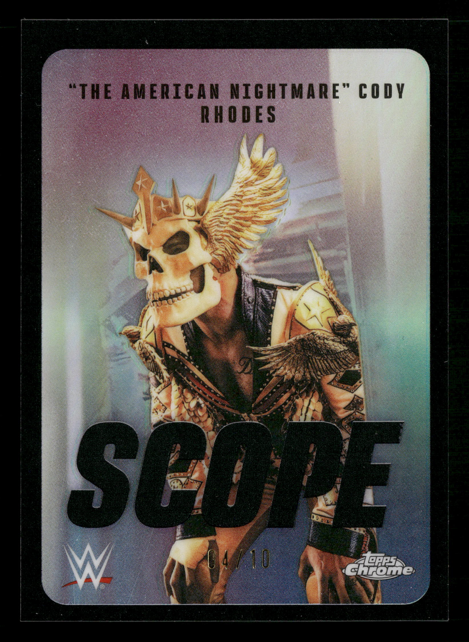 2026 Topps Chrome WWE #SCO-1 "The American Nightmare" Cody Rhodes Scope #/10