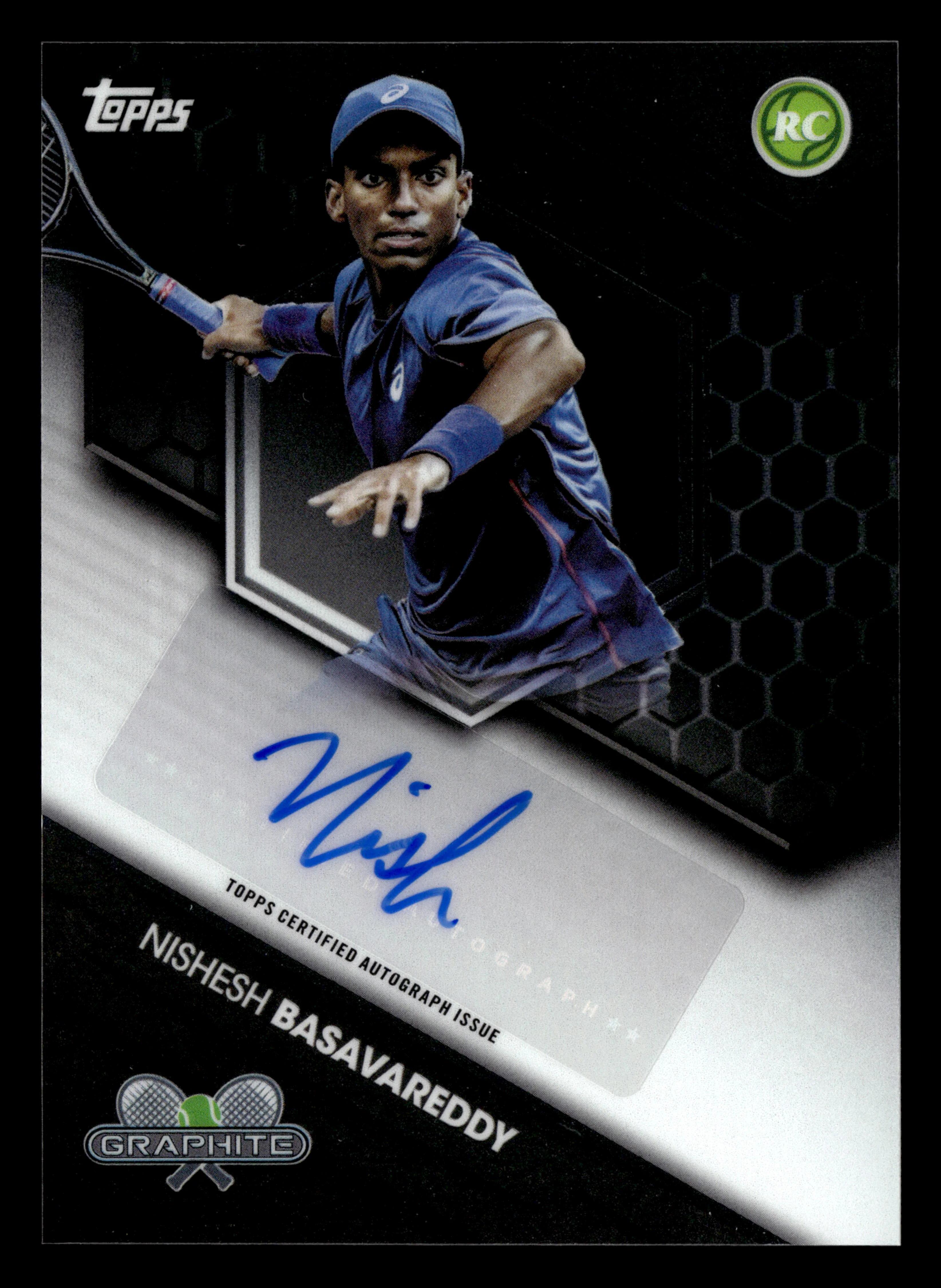 2026 Topps Graphite #GRS-NBY Nishesh Basavareddy Graphite Signatures