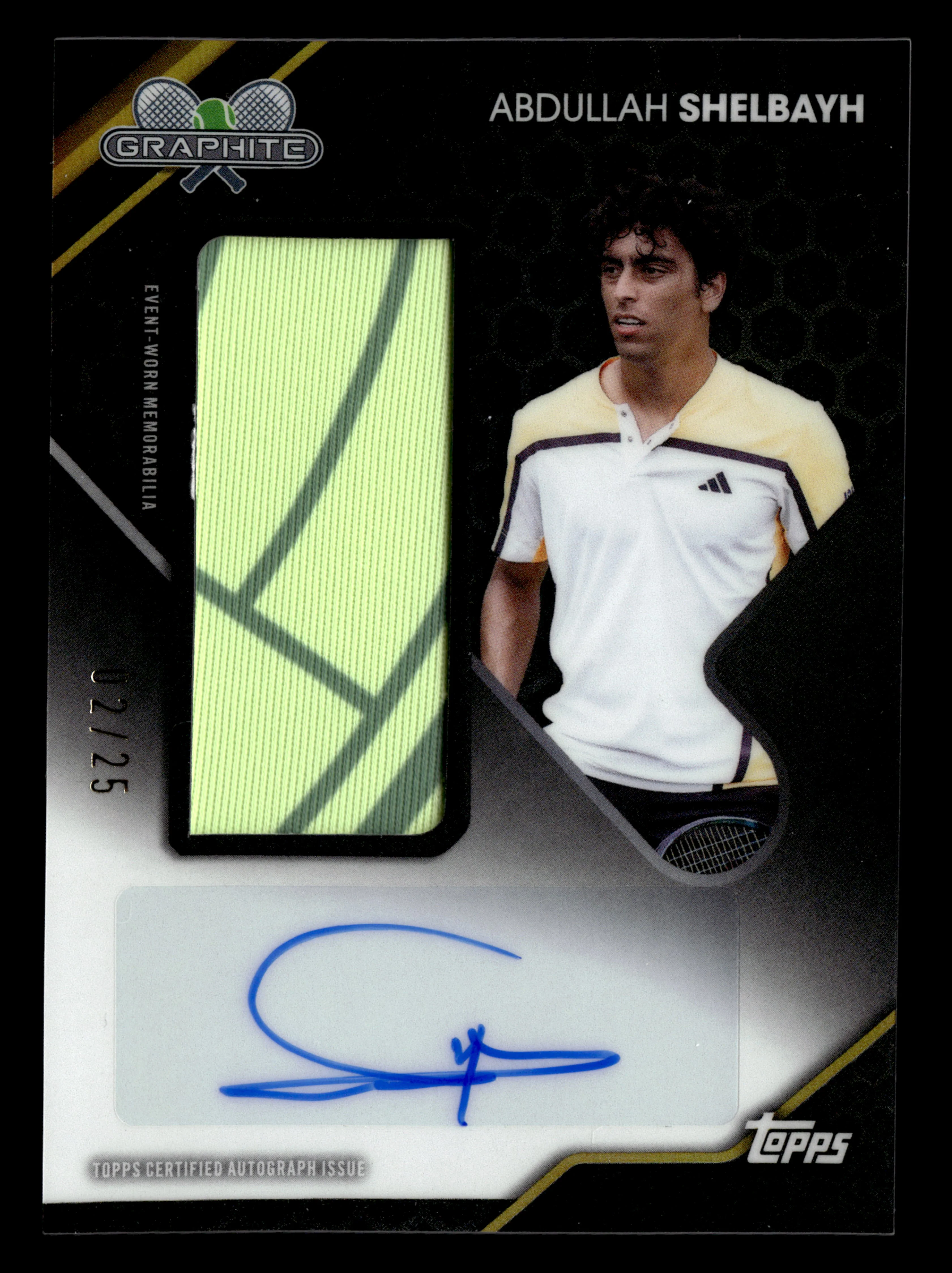 2026 Topps Graphite #GSR-ASH Abdullah Shelbayh Signature Relics Gold #/25