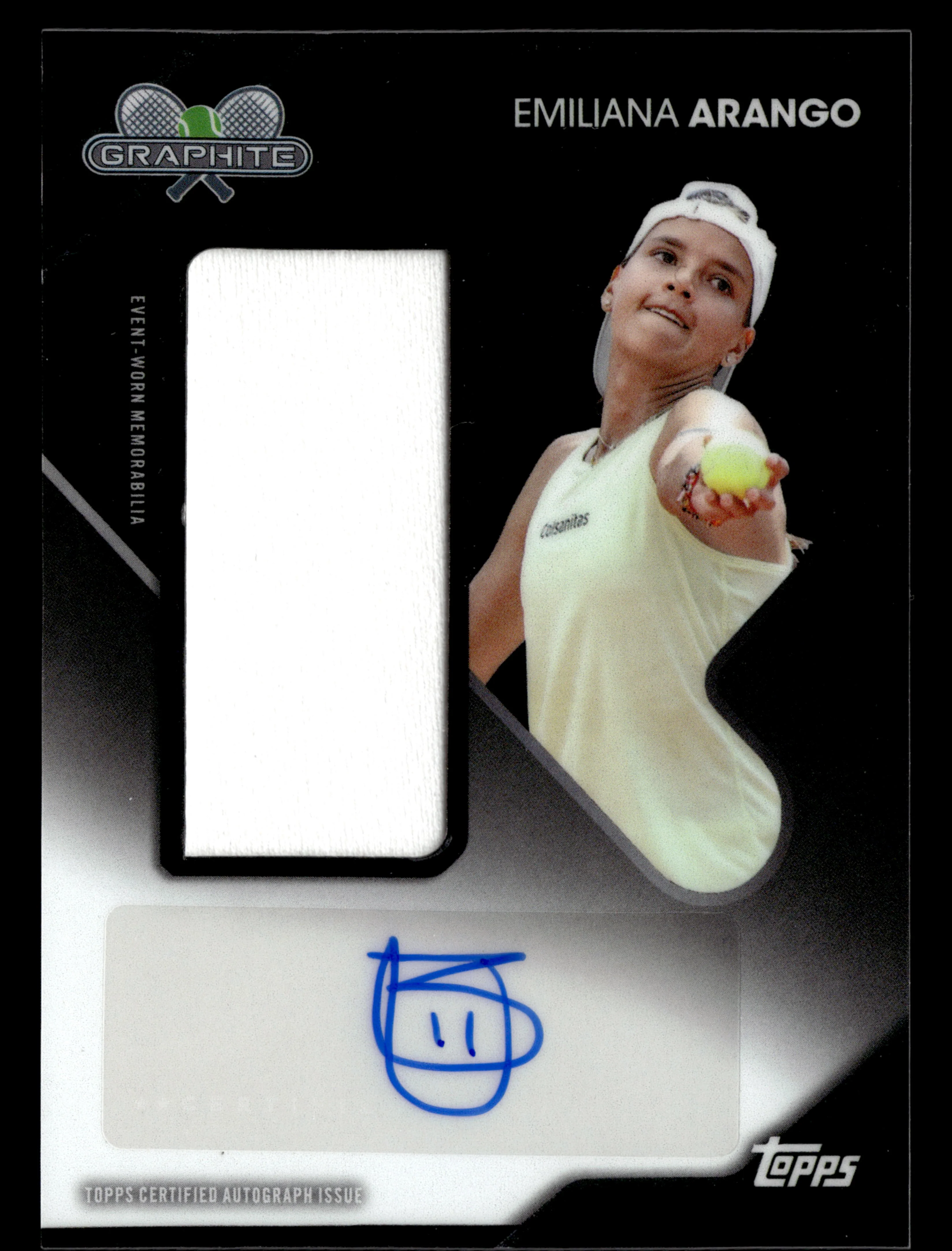 2026 Topps Graphite #GSR-EAO Emiliana Arango Graphite Signature Relics