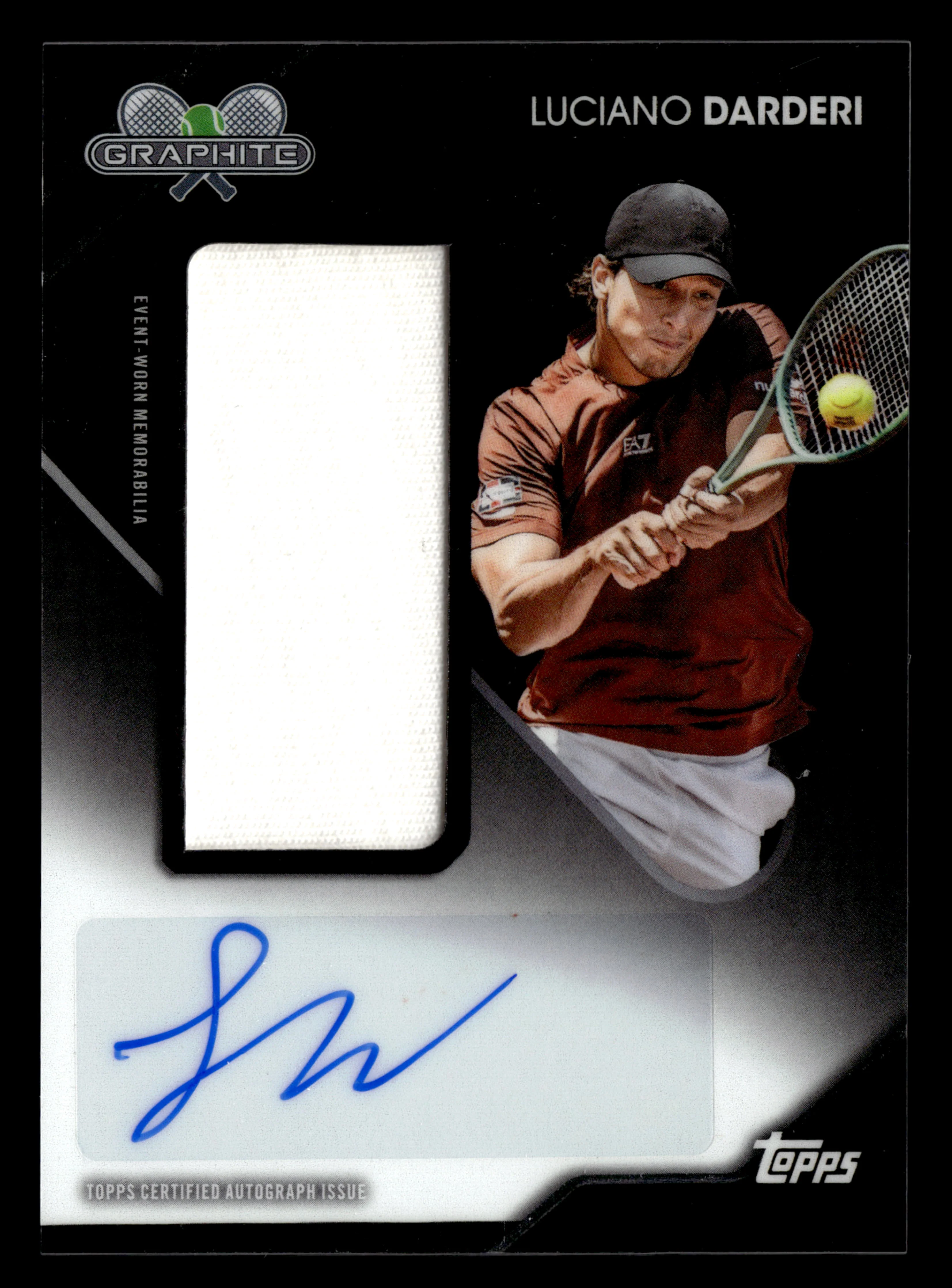 2026 Topps Graphite #GSR-LDI Luciano Darderi Graphite Signature Relics