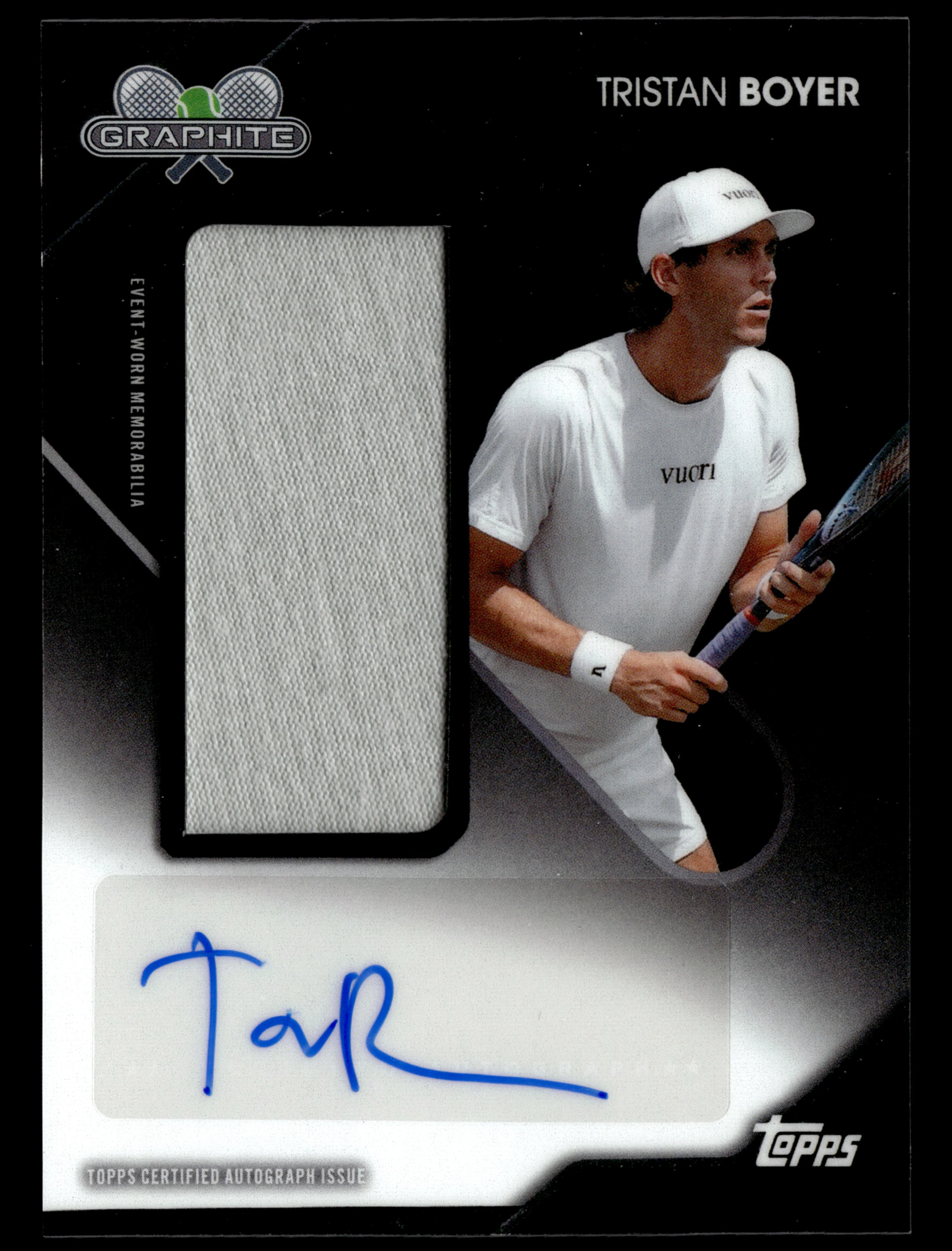 2026 Topps Graphite #GSR-TBR Tristan Boyer Graphite Signature Relics