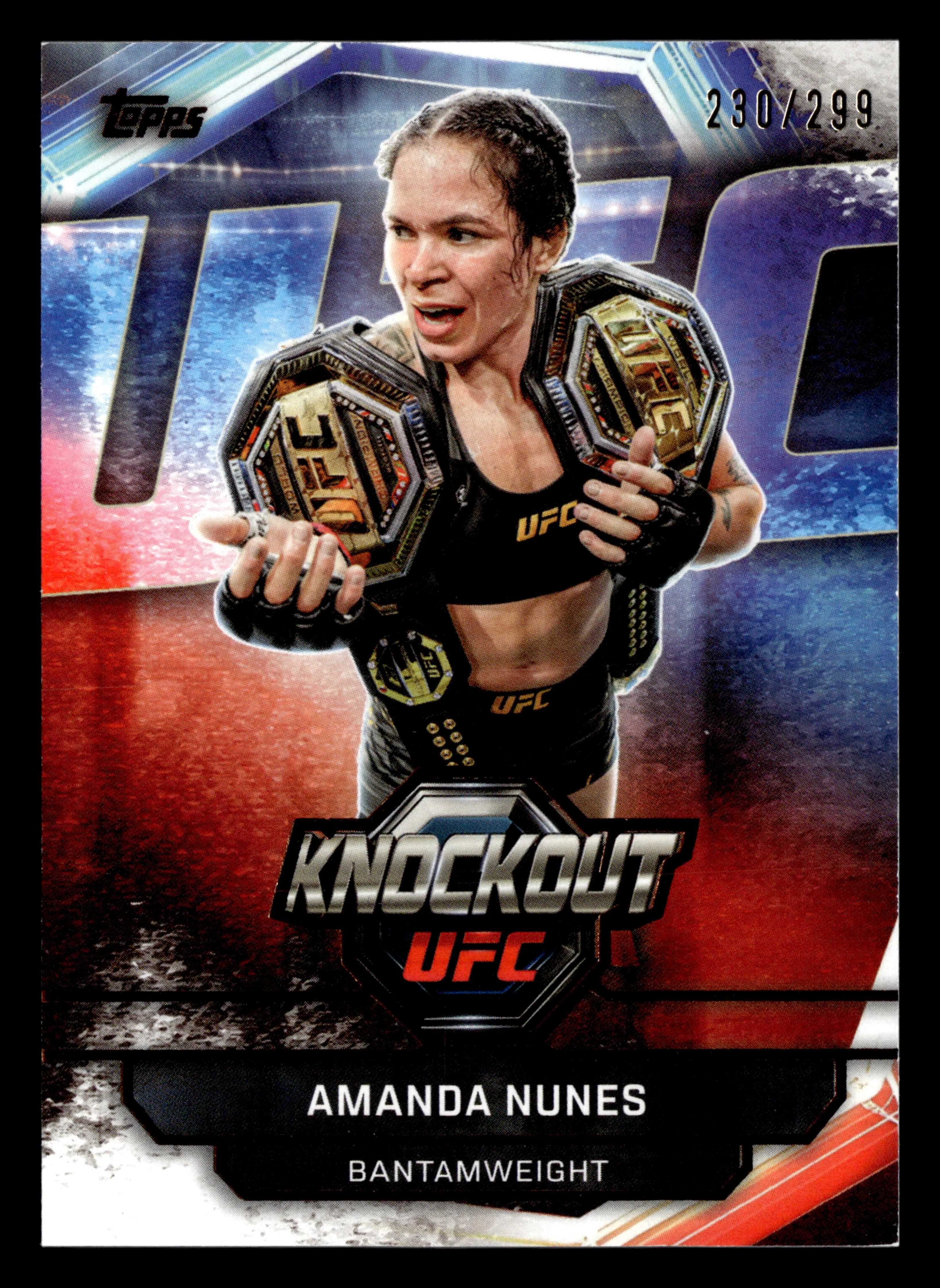 2026 Topps Knockout UFC #18 Amanda Nunes Bronze #/299