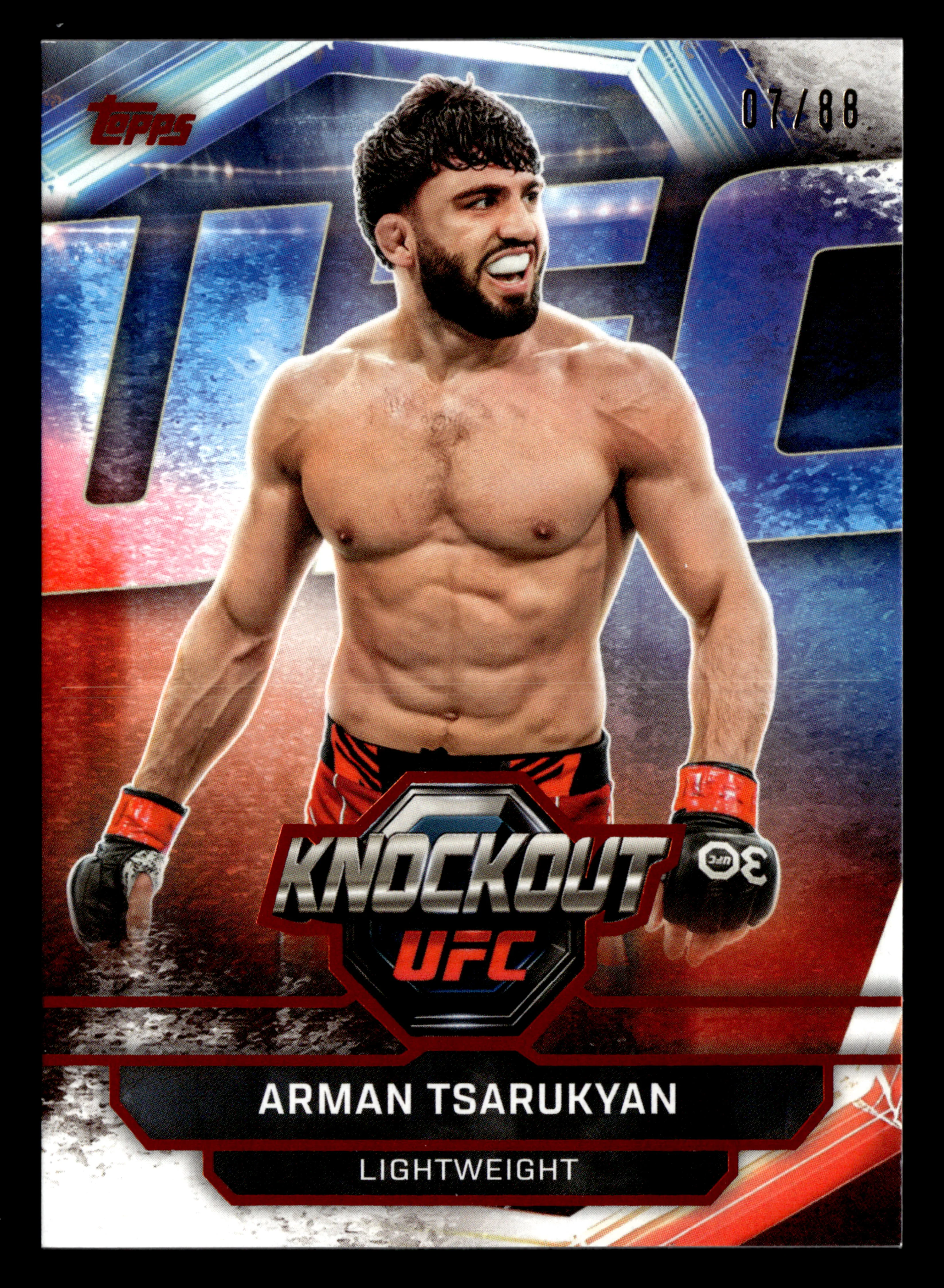 2026 Topps Knockout UFC #21 Arman Tsarukyan Orange #/88