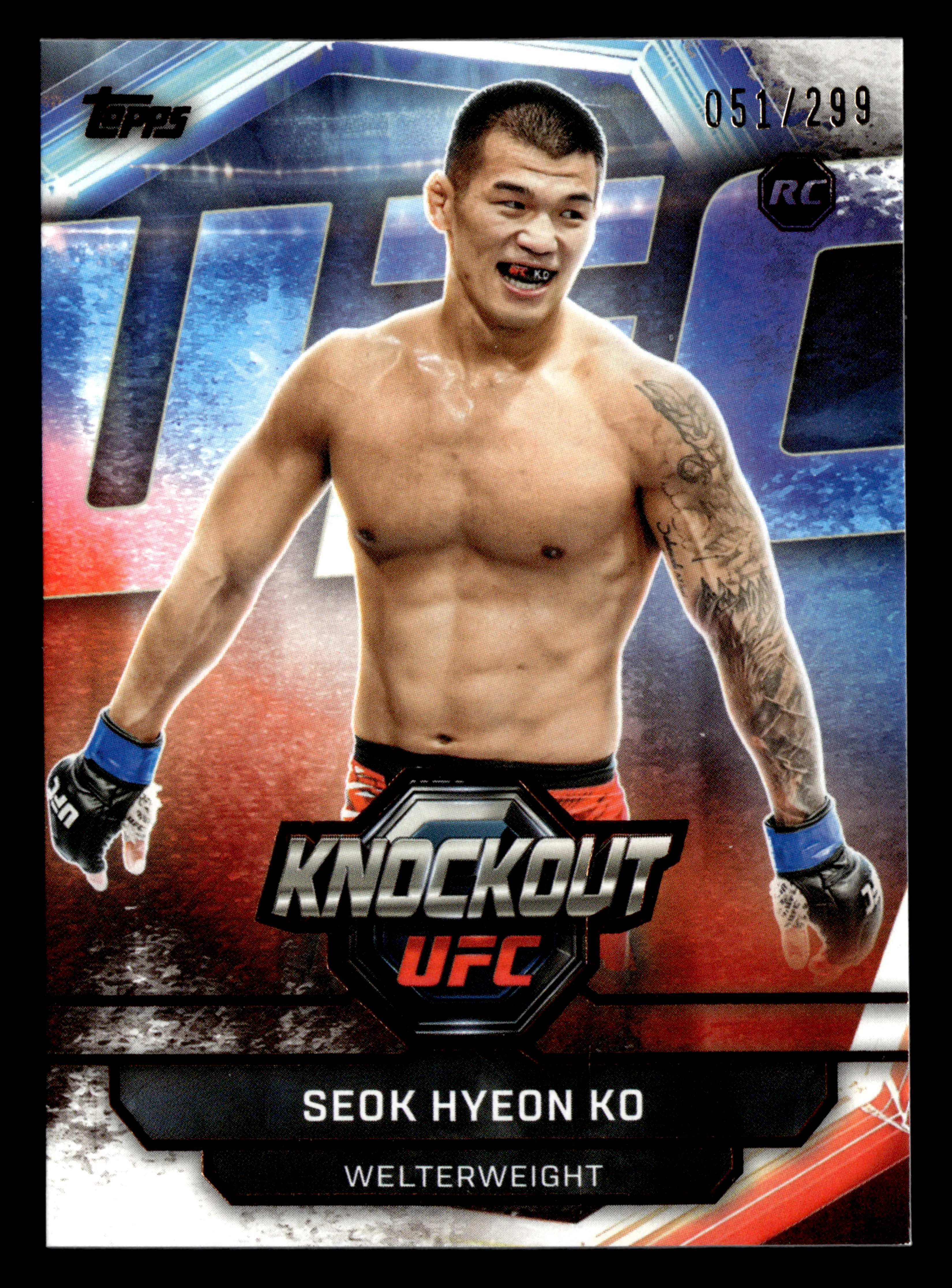 2026 Topps Knockout UFC #65 Seok Hyeon Ko Bronze #/299