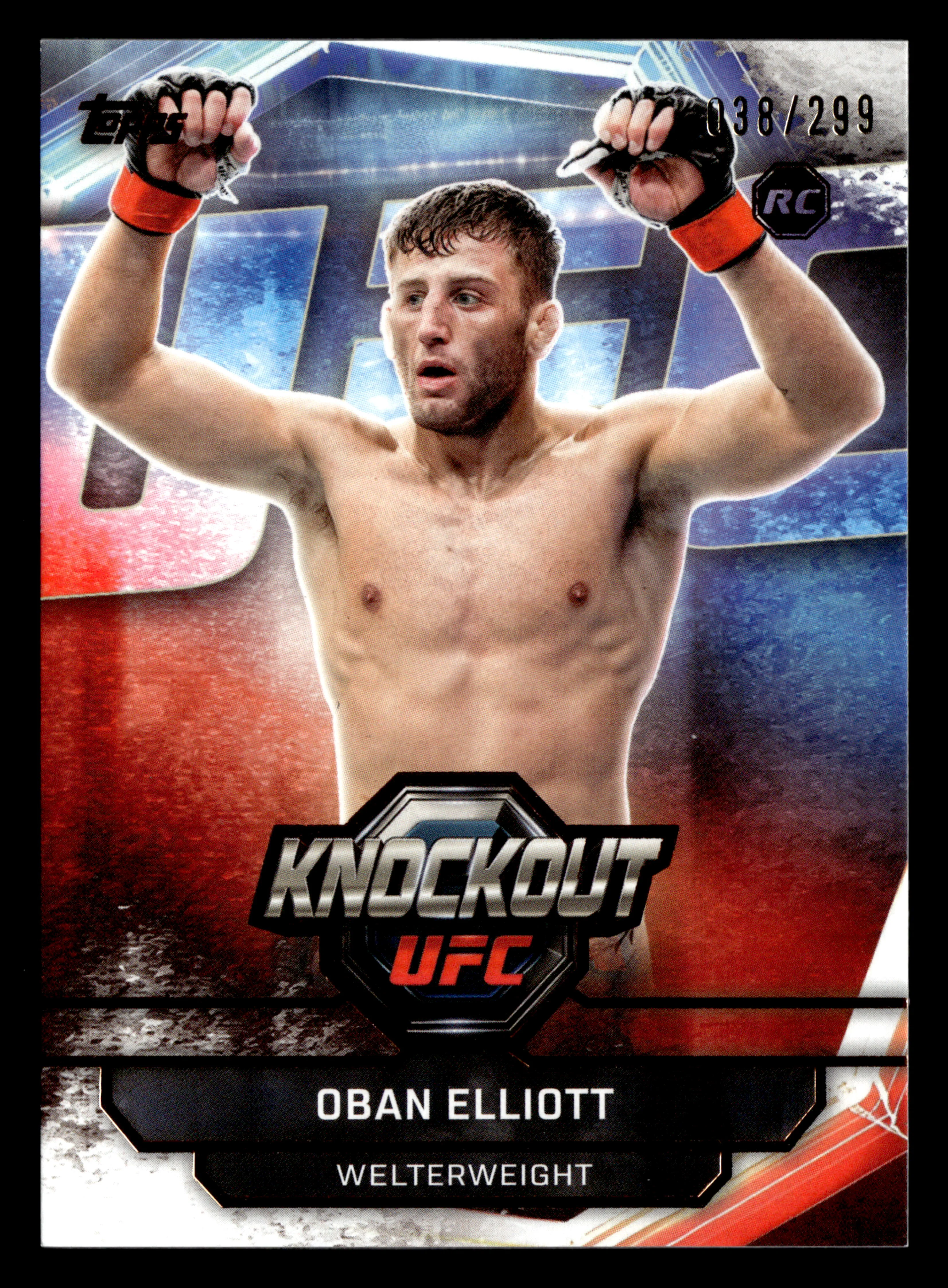 2026 Topps Knockout UFC #71 Oban Elliott Bronze #/299
