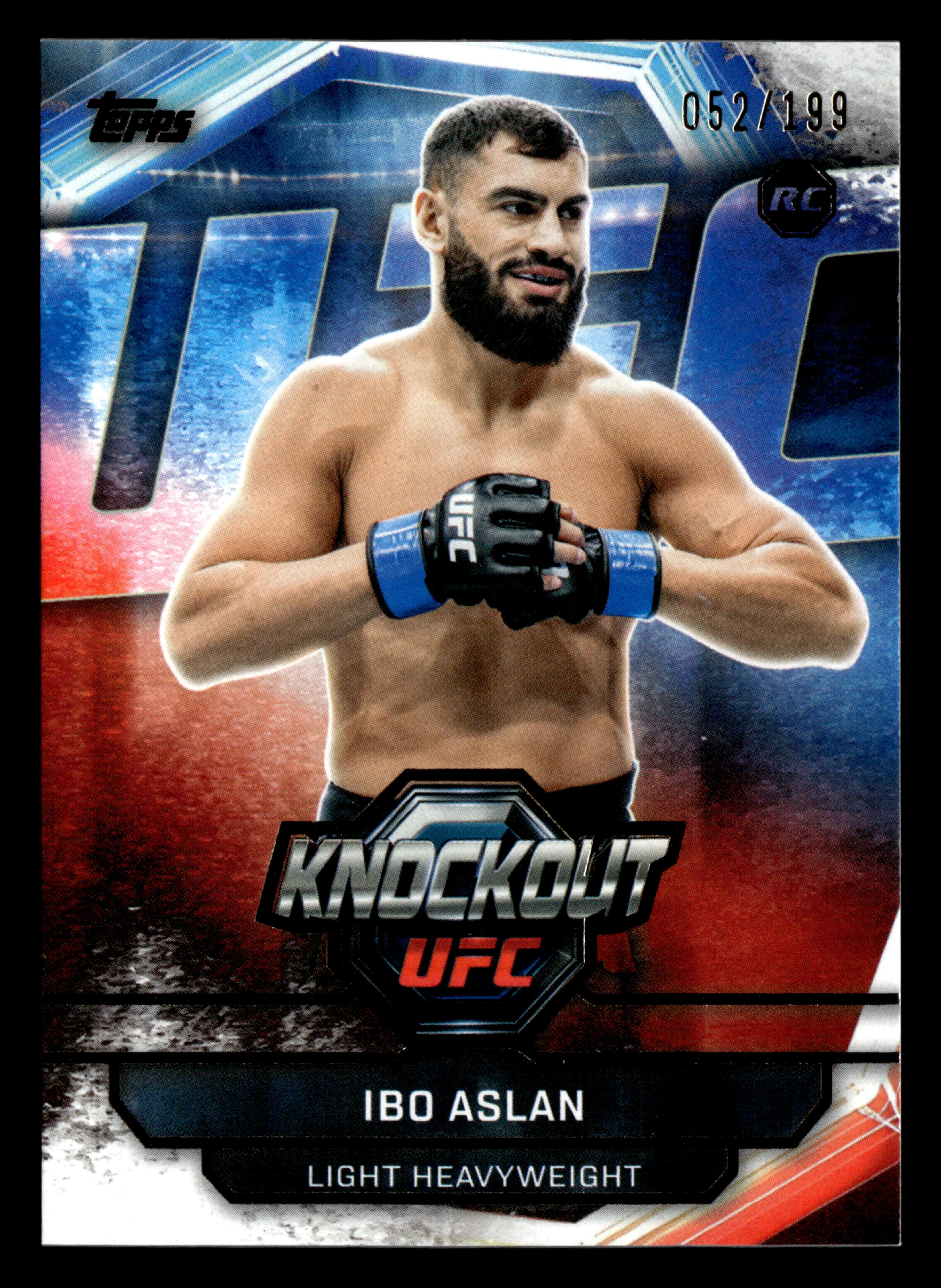 2026 Topps Knockout UFC #77 Ibo Aslan Gold #/199