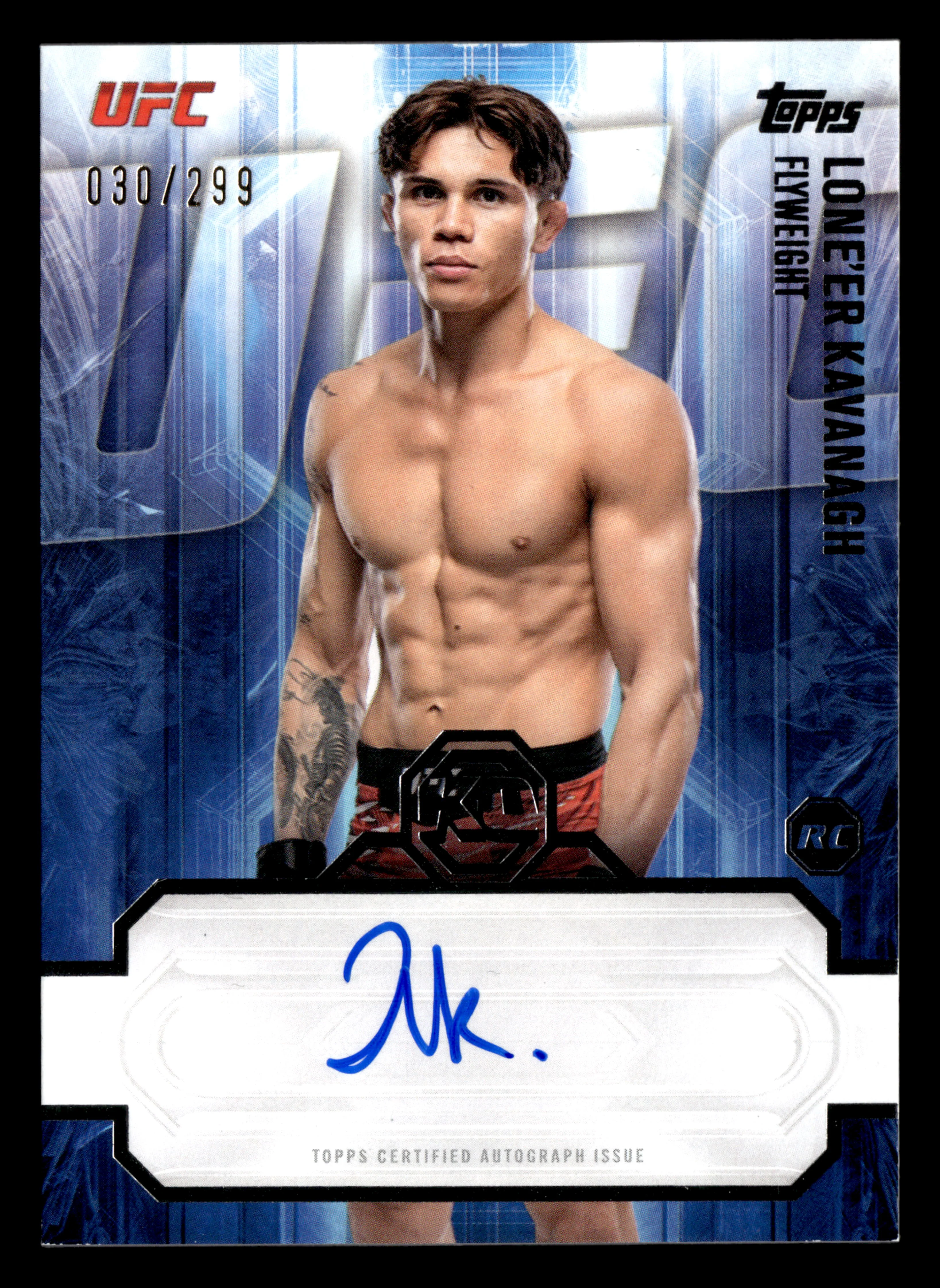 2026 Topps Knockout UFC #KOA-LKH Lone'er Kavanagh Knockout Autographs #/299
