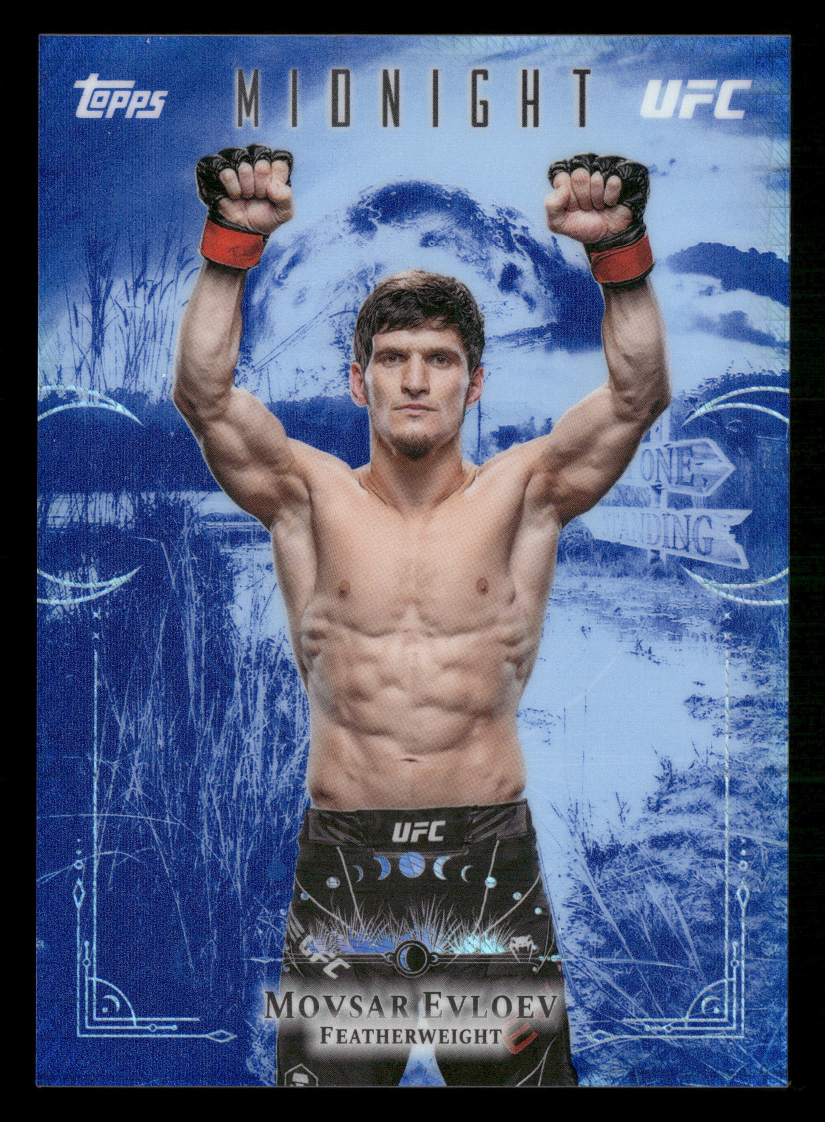 2026 Topps Midnight UFC #LO-17 Movsar Evloev Last One Standing Case Hit