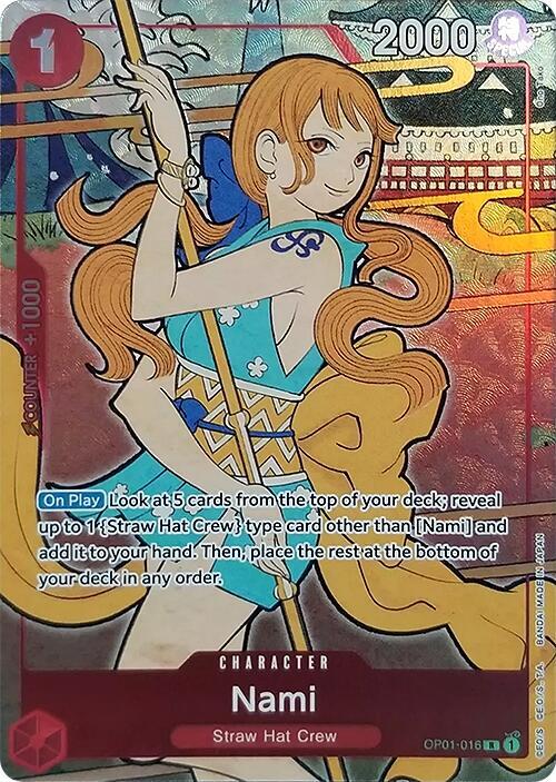One Piece OP01-016 1st Anniversary Nami Promo