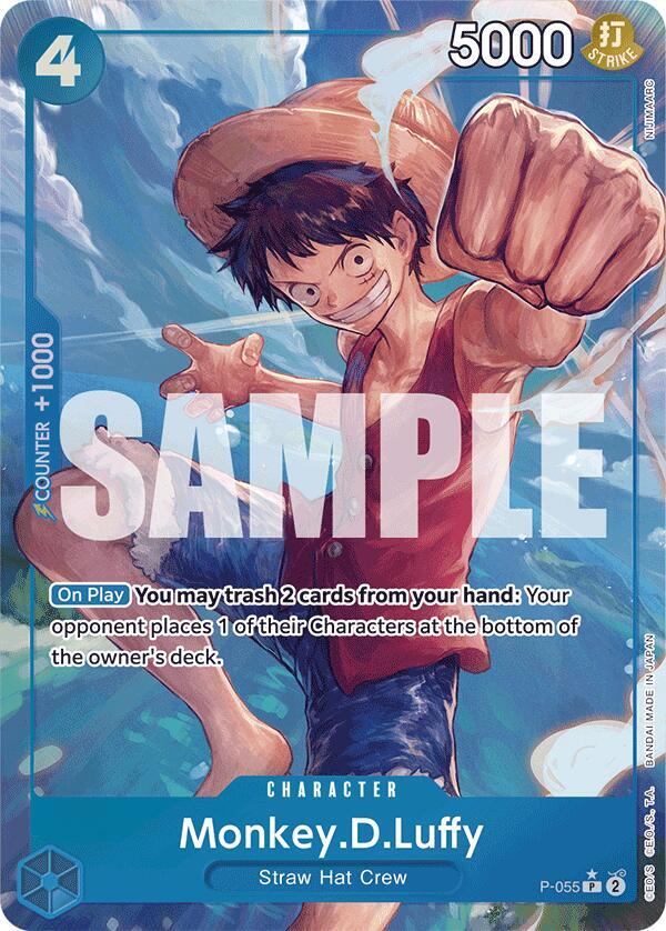 One Piece P-055 Monkey.D.Luffy Full Art PRB-01