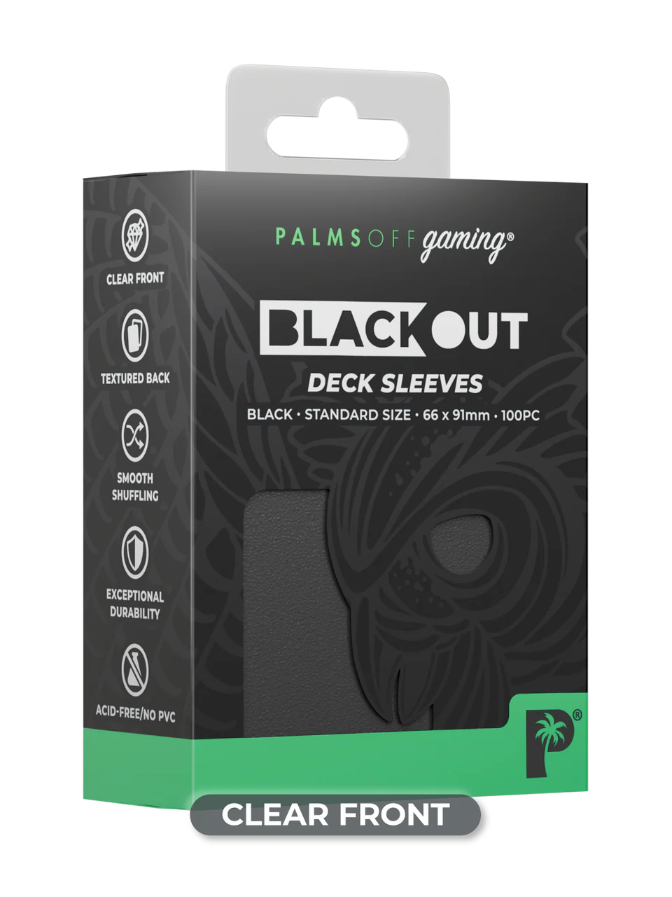 Palms Off Gaming Blackout Deck Sleeves Standard Size - Image 10