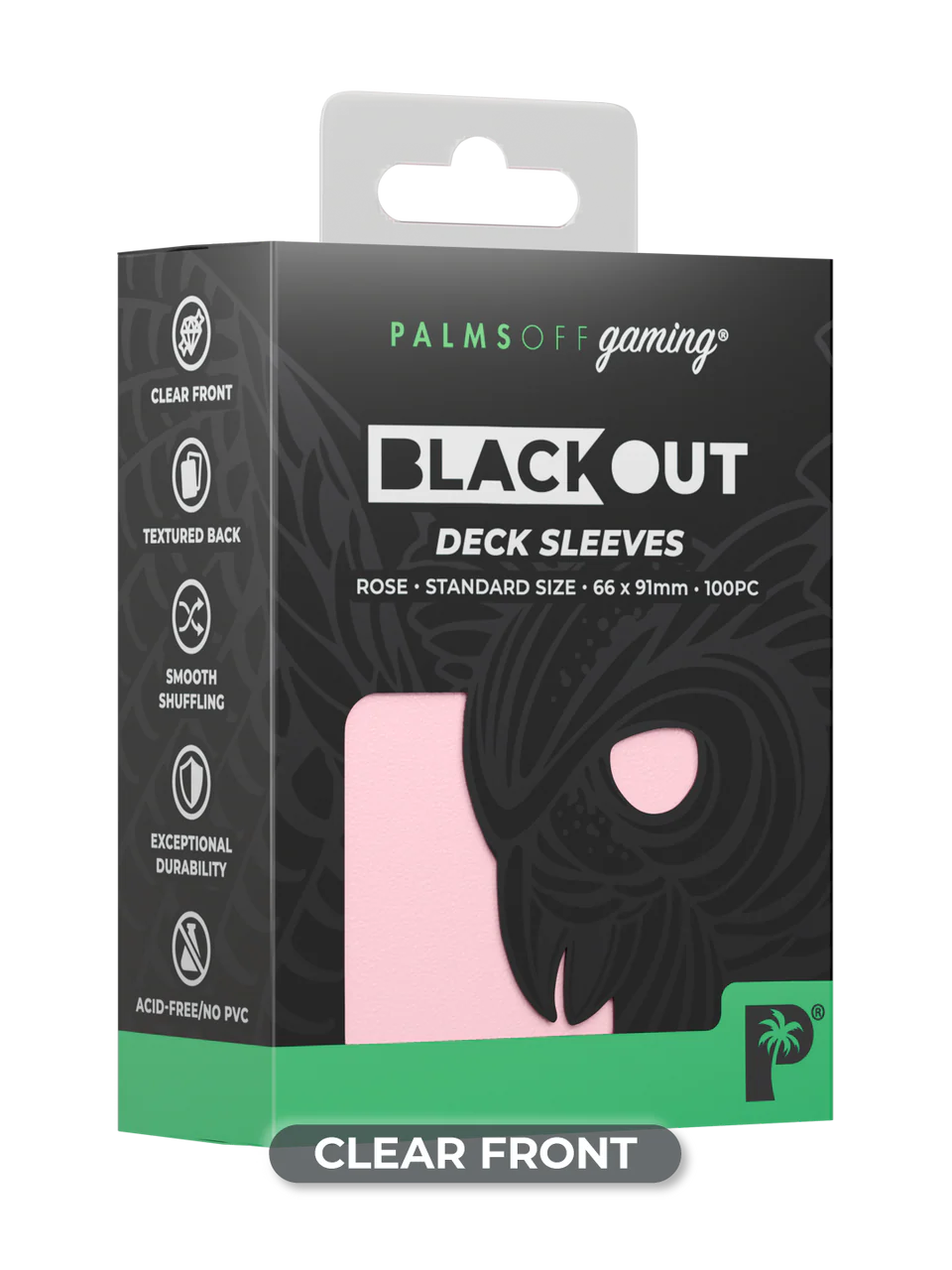 Palms Off Gaming Blackout Deck Sleeves Standard Size - Image 11