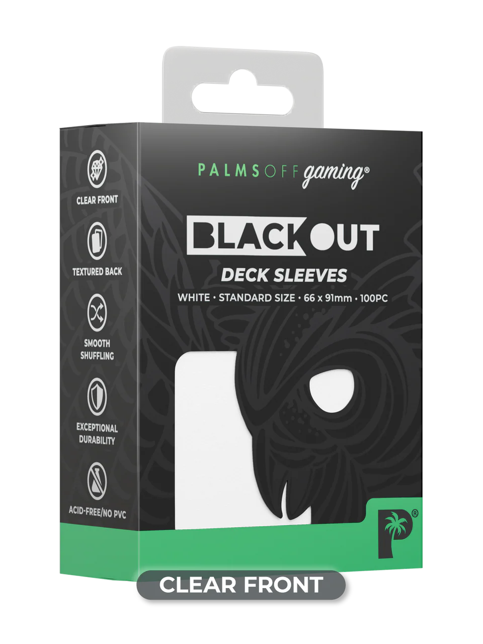 Palms Off Gaming Blackout Deck Sleeves Standard Size - Image 12